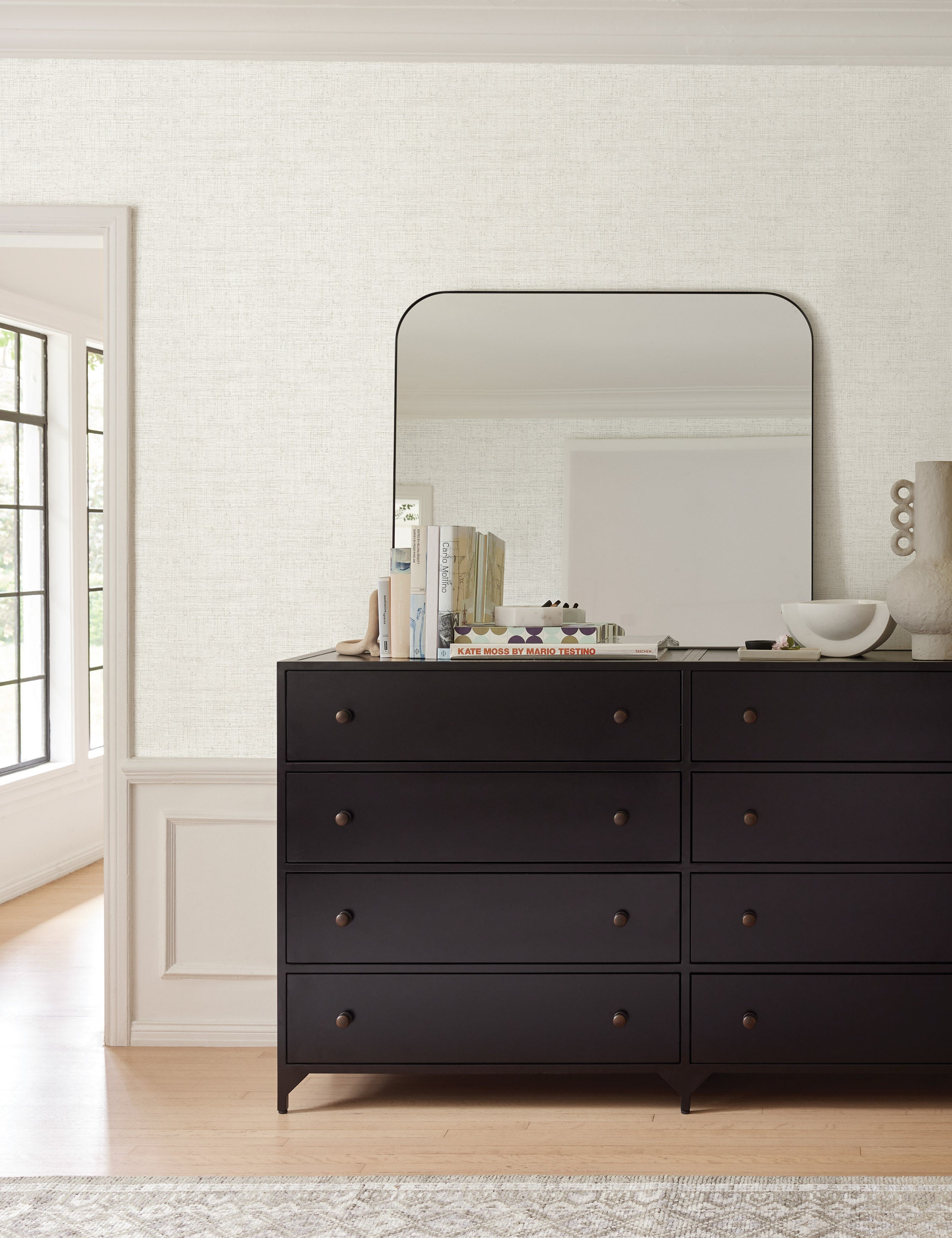 Lulu and Georgia - Tessier Faux Grasscloth Wallpaper