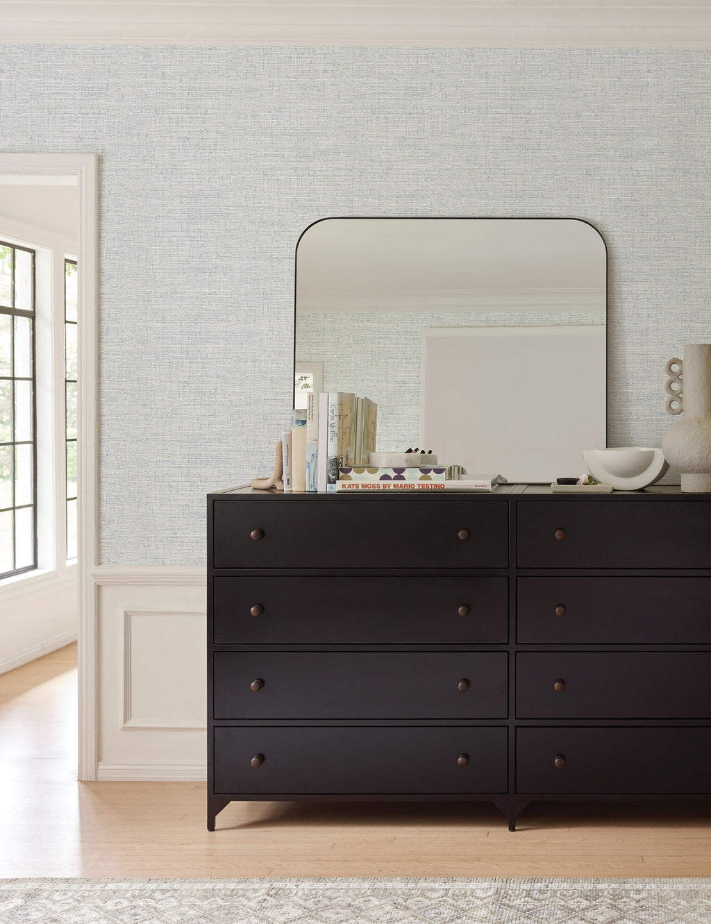 Lulu and Georgia - Tessier Faux Grasscloth Wallpaper