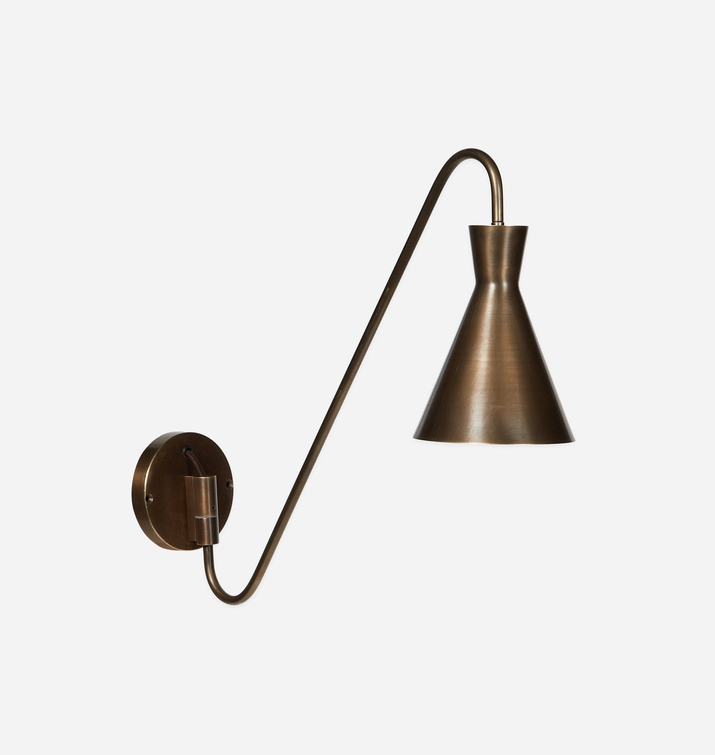 Amber Interiors - Forli Pivoting Brass Sconce