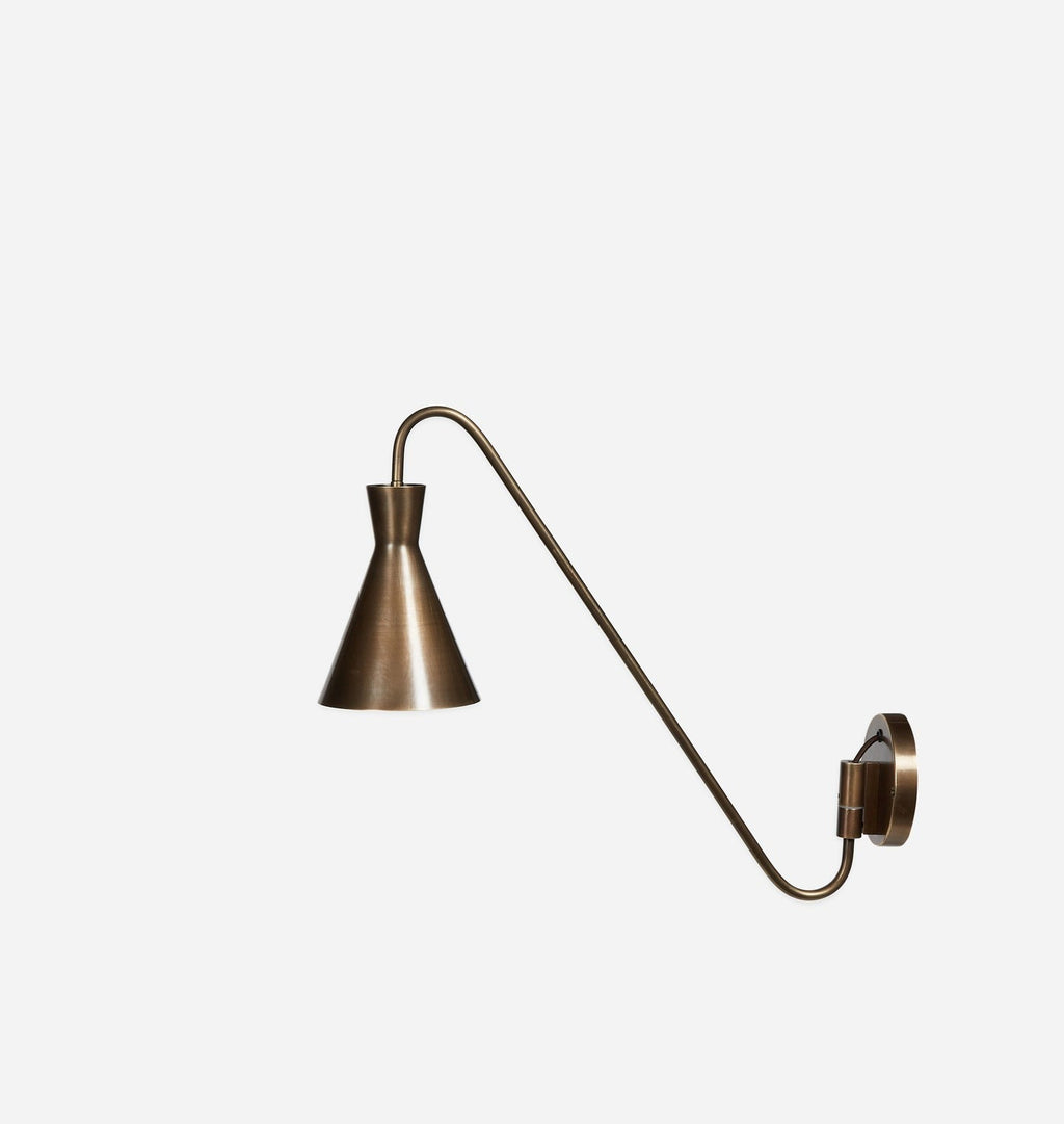 Amber Interiors - Forli Pivoting Brass Sconce
