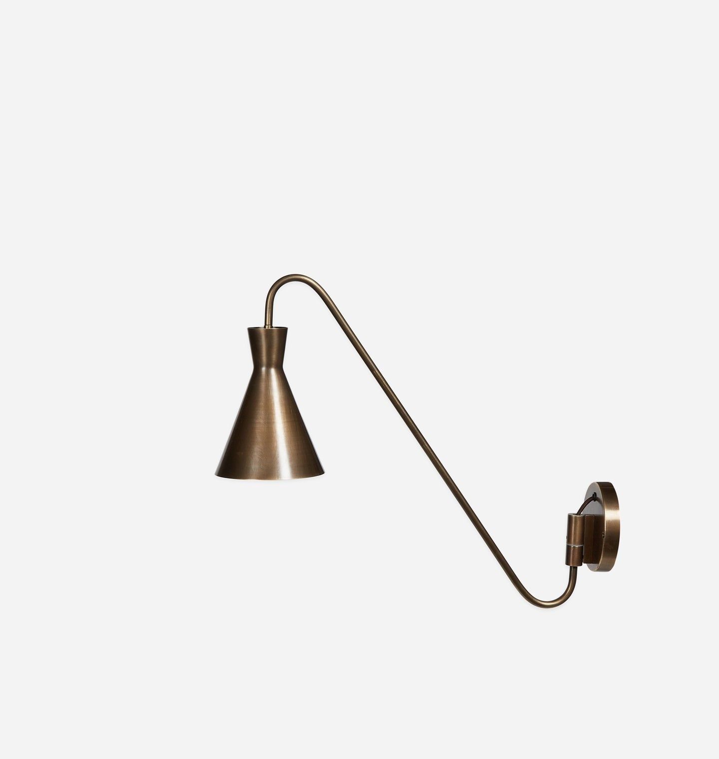 Amber Interiors - Forli Pivoting Brass Sconce