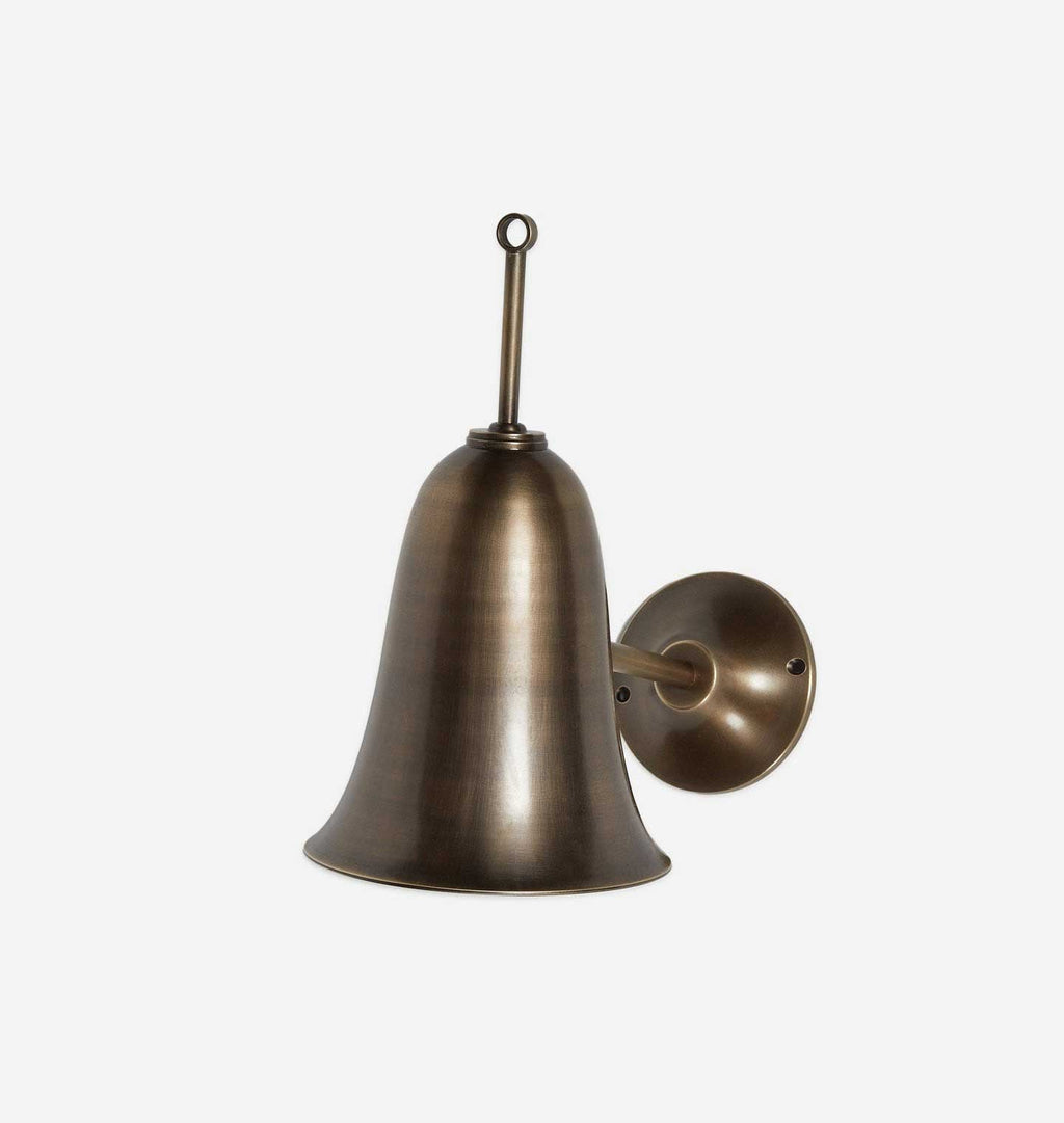 Amber Interiors - Bari Patinated Brass Sconce