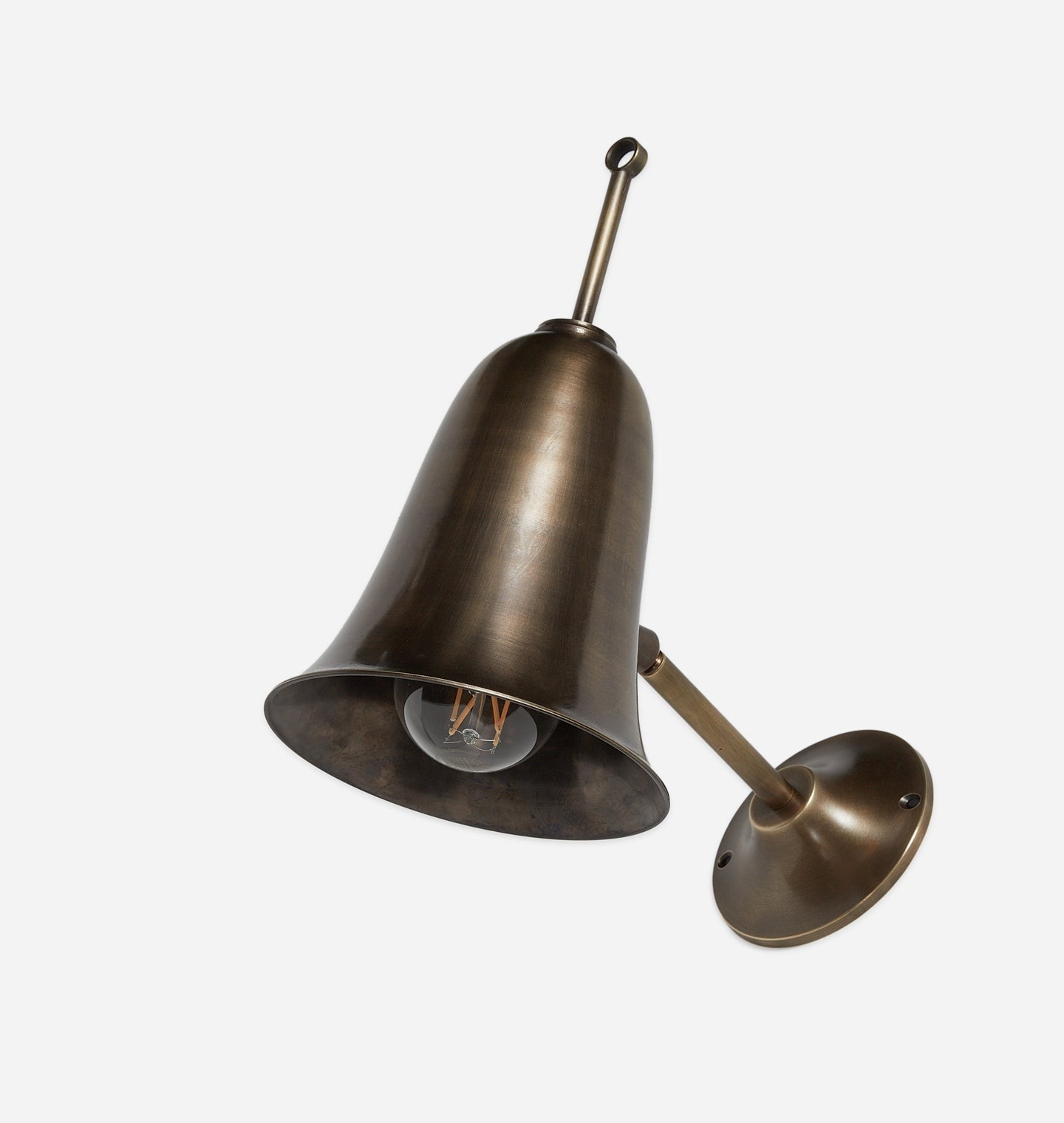 Amber Interiors - Bari Patinated Brass Sconce