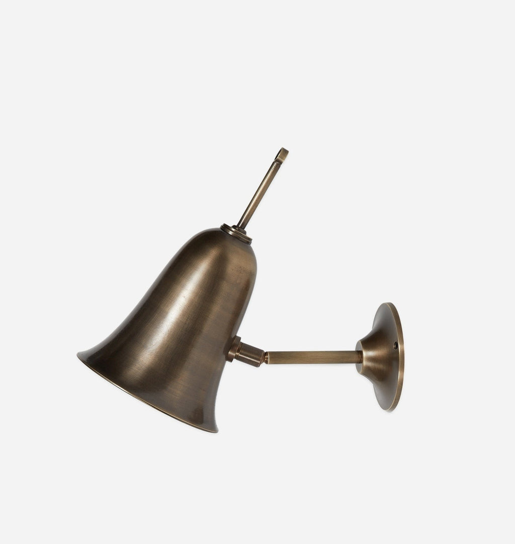 Amber Interiors - Bari Patinated Brass Sconce