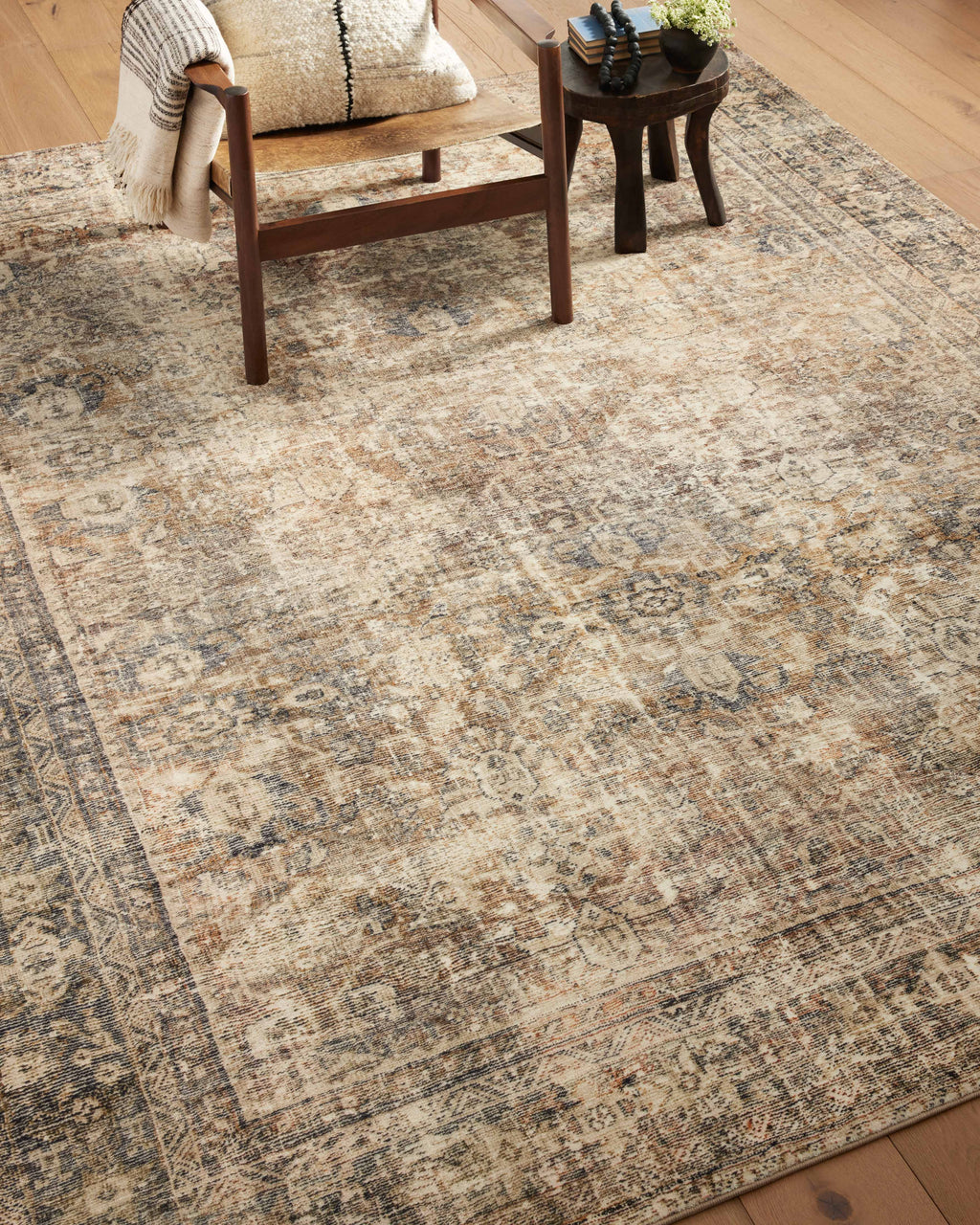 Amber Interiors - Morgan MOG - 01 Sunset / Ink Area Rug