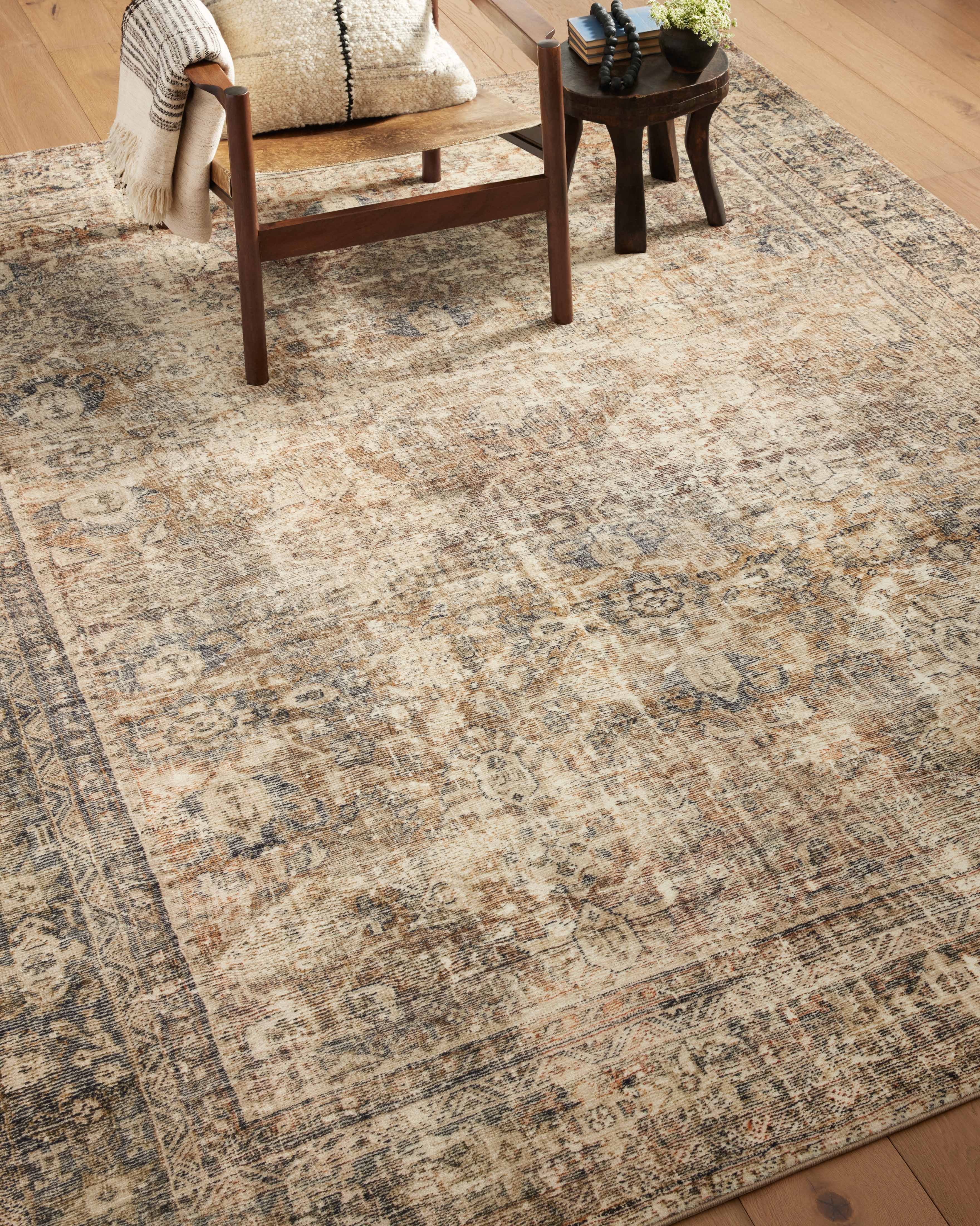 Amber Interiors - Morgan MOG - 01 Sunset / Ink Area Rug