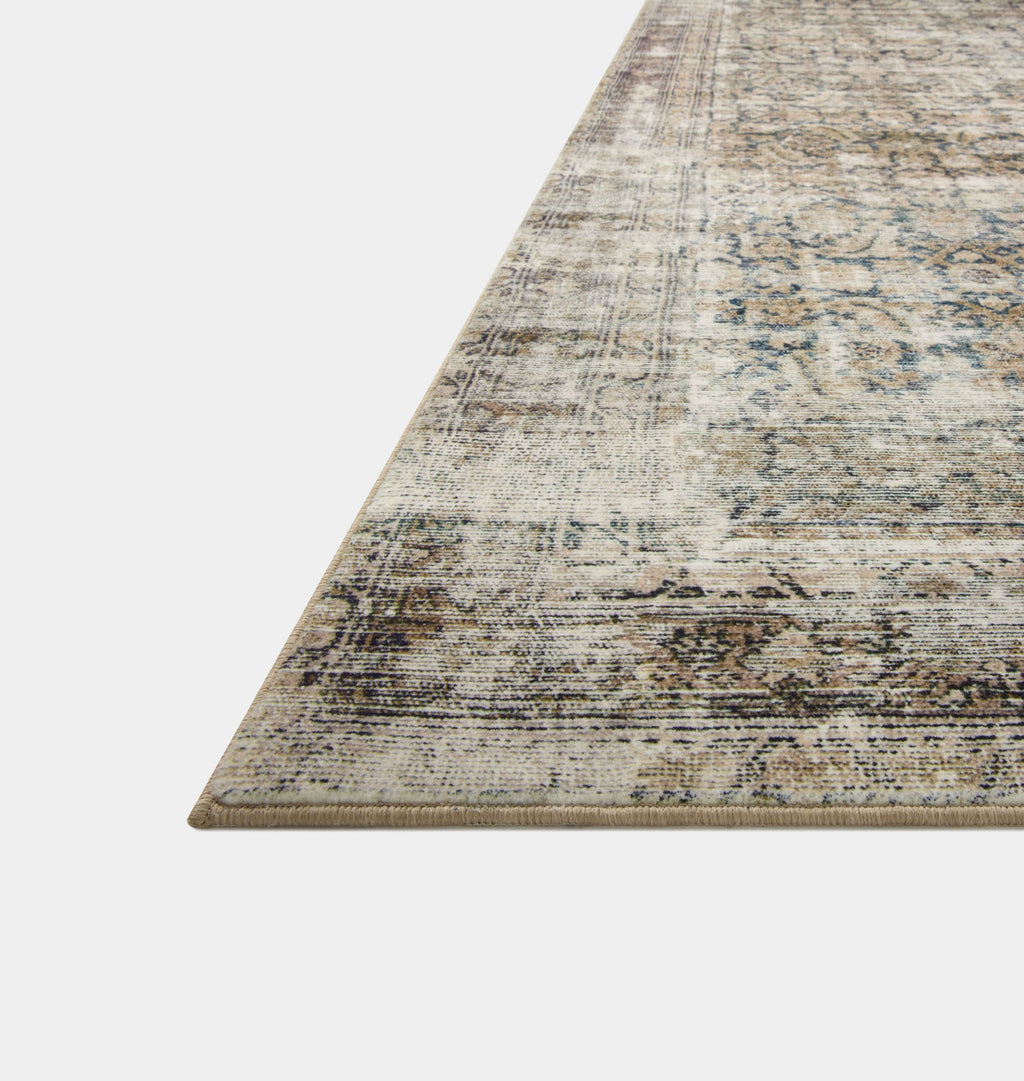 Amber Interiors - Morgan MOG - 02 Navy / Sand Area Rug