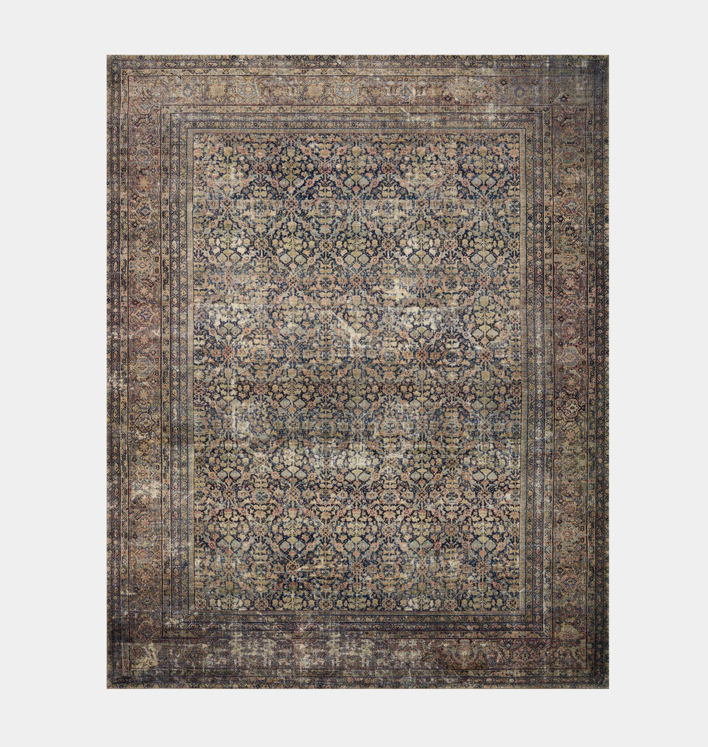 Amber Interiors - Morgan MOG - 03 Denim / Multi Area Rug