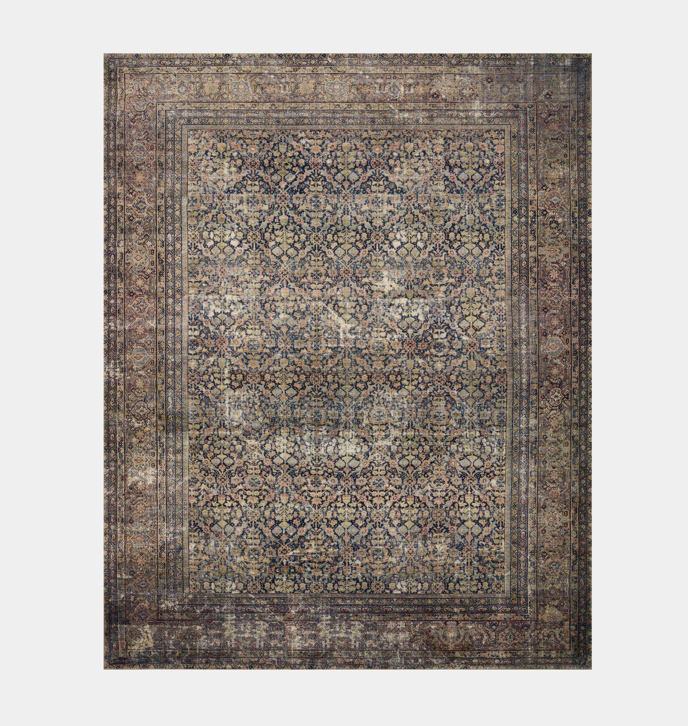 Amber Interiors - Morgan MOG - 03 Denim / Multi Area Rug