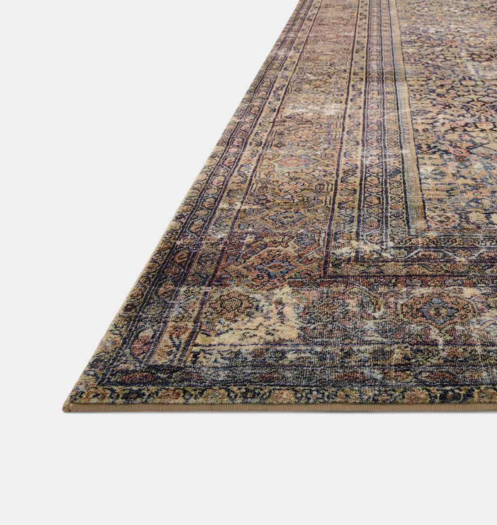 Amber Interiors - Morgan MOG - 03 Denim / Multi Area Rug