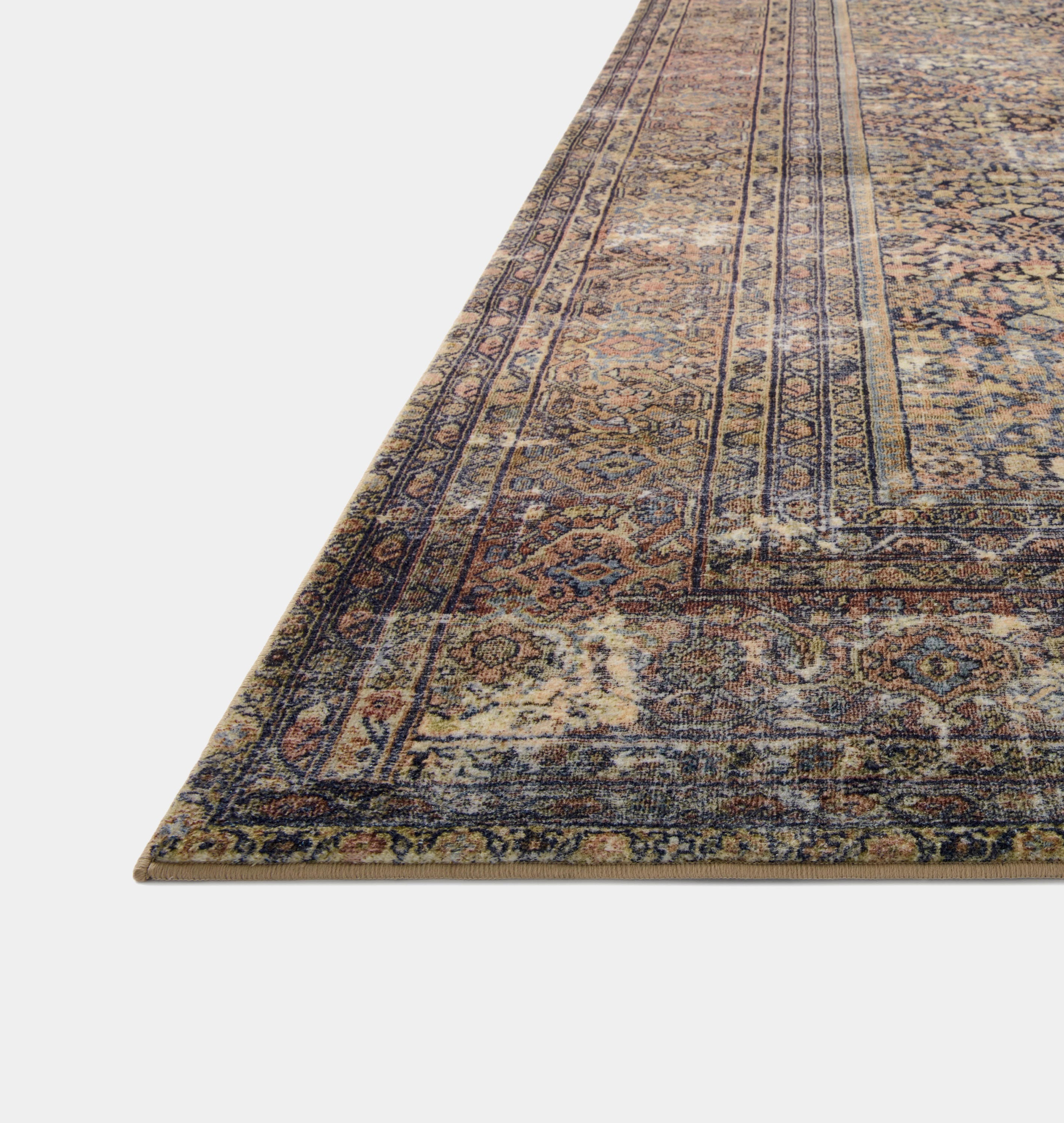 Amber Interiors - Morgan MOG - 03 Denim / Multi Area Rug