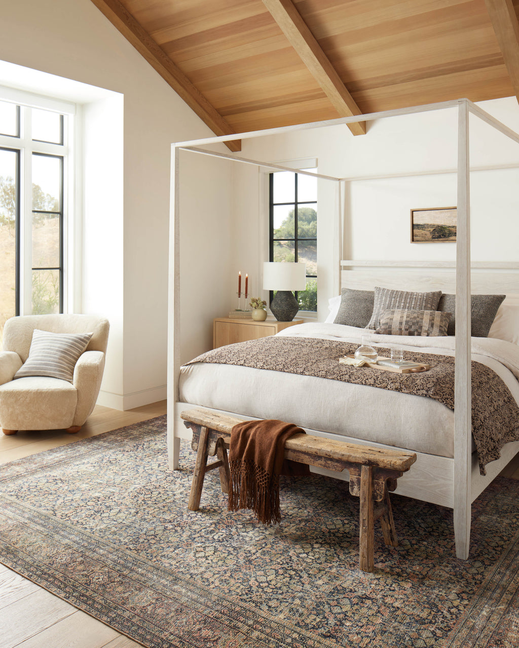 Amber Interiors - Morgan MOG - 03 Denim / Multi Area Rug