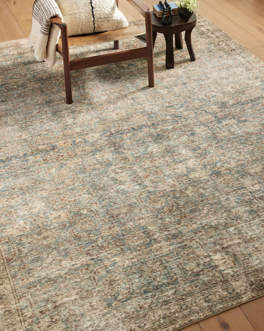 Amber Interiors - Morgan MOG - 04 Sea / Sage Area Rug