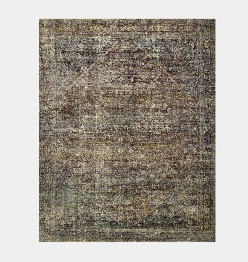 Amber Interiors - Morgan MOG - 05 Spice / Lagoon Area Rug