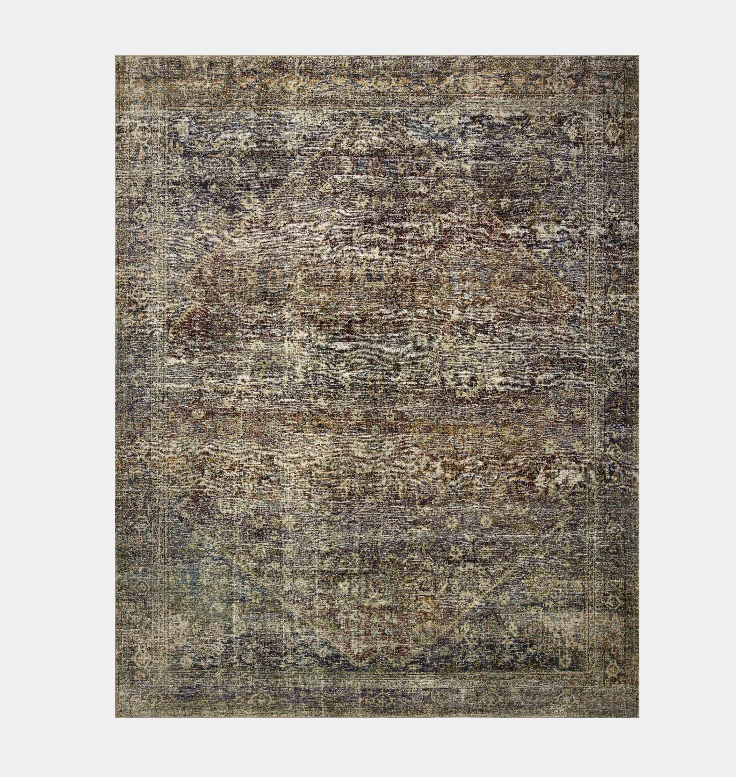 Amber Interiors - Morgan MOG - 05 Spice / Lagoon Area Rug
