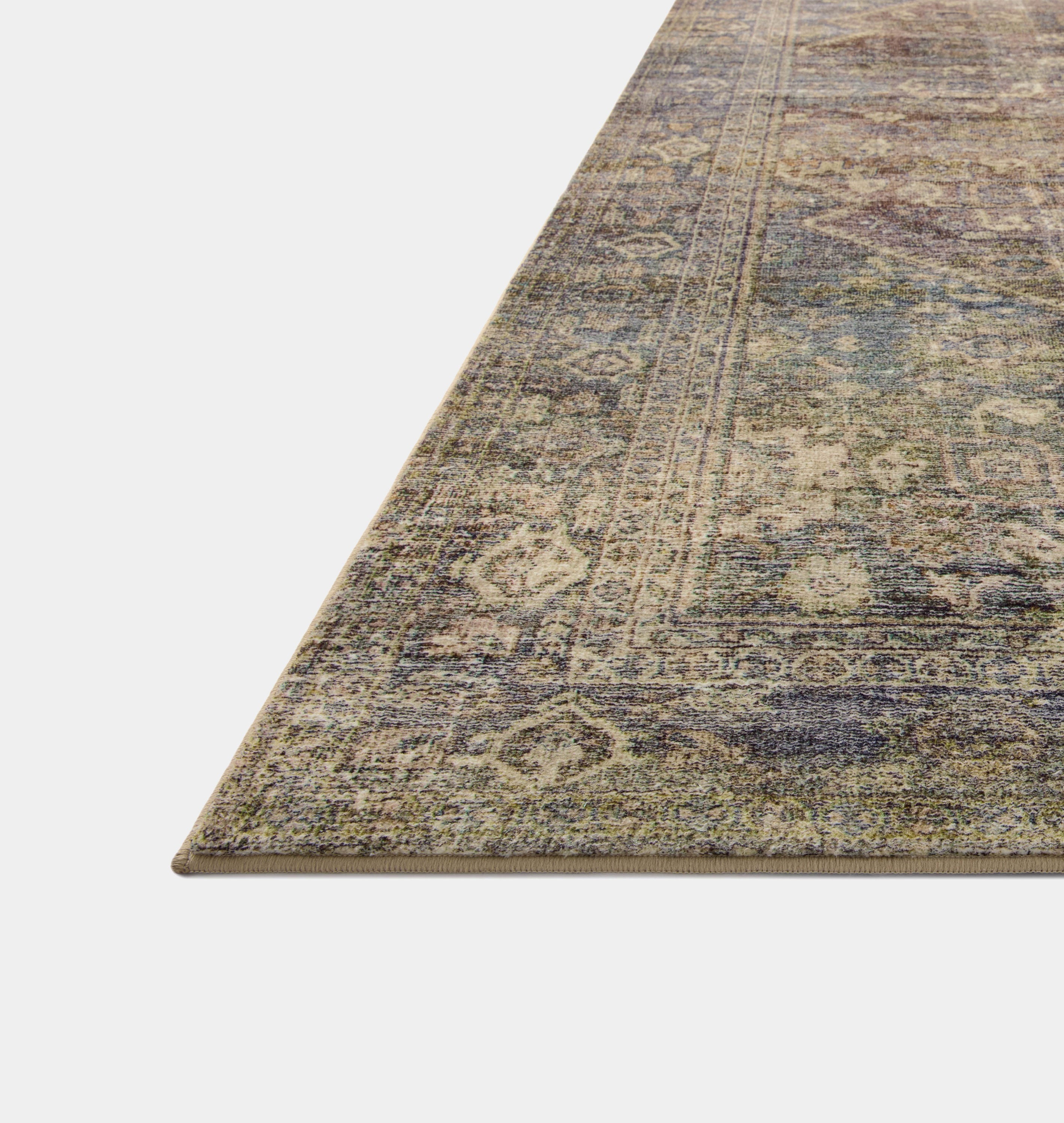 Amber Interiors - Morgan MOG - 05 Spice / Lagoon Area Rug
