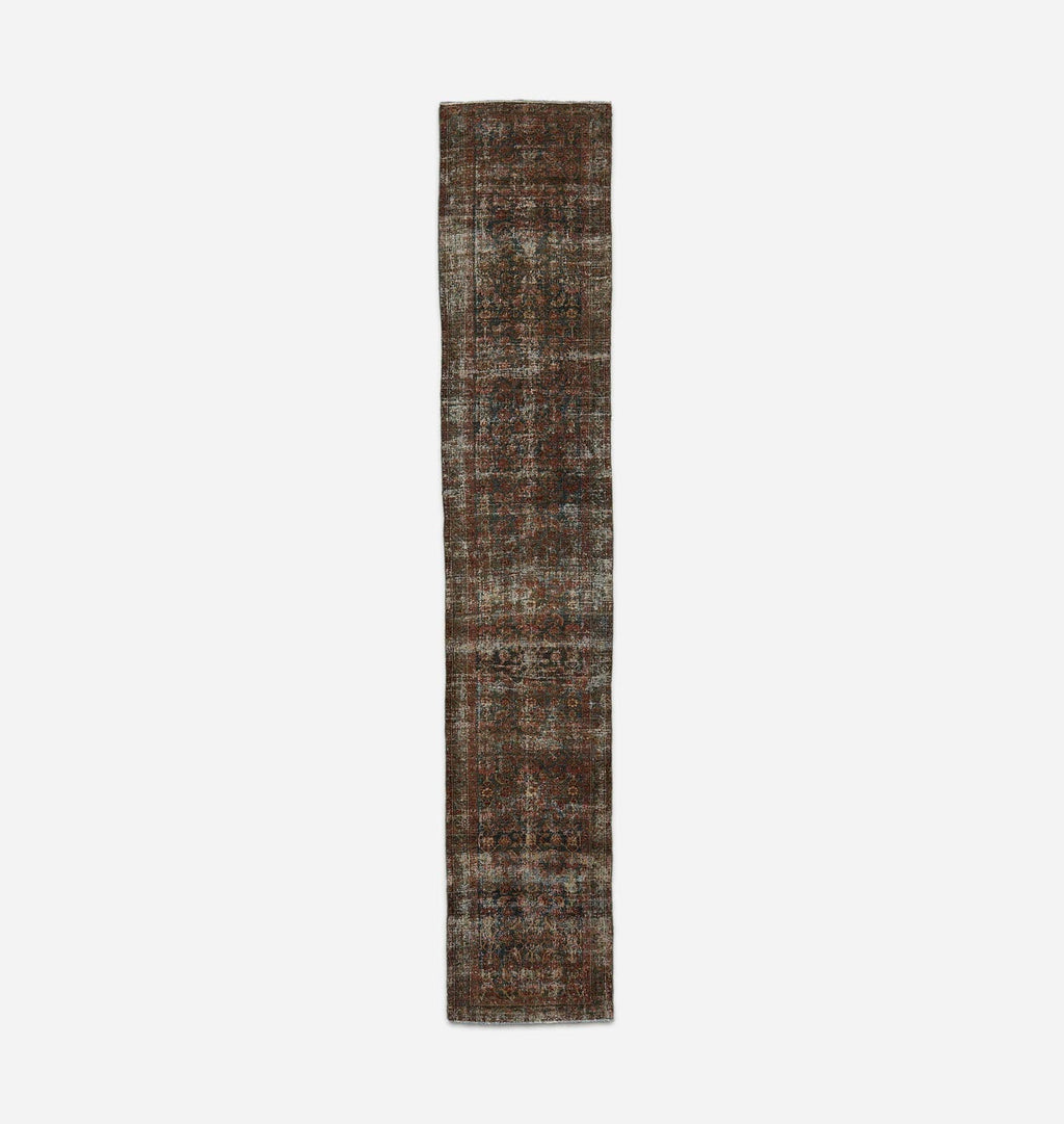 Amber Interiors - Vintage Hand Knotted Malayer Rug 3'0" x 16'2"