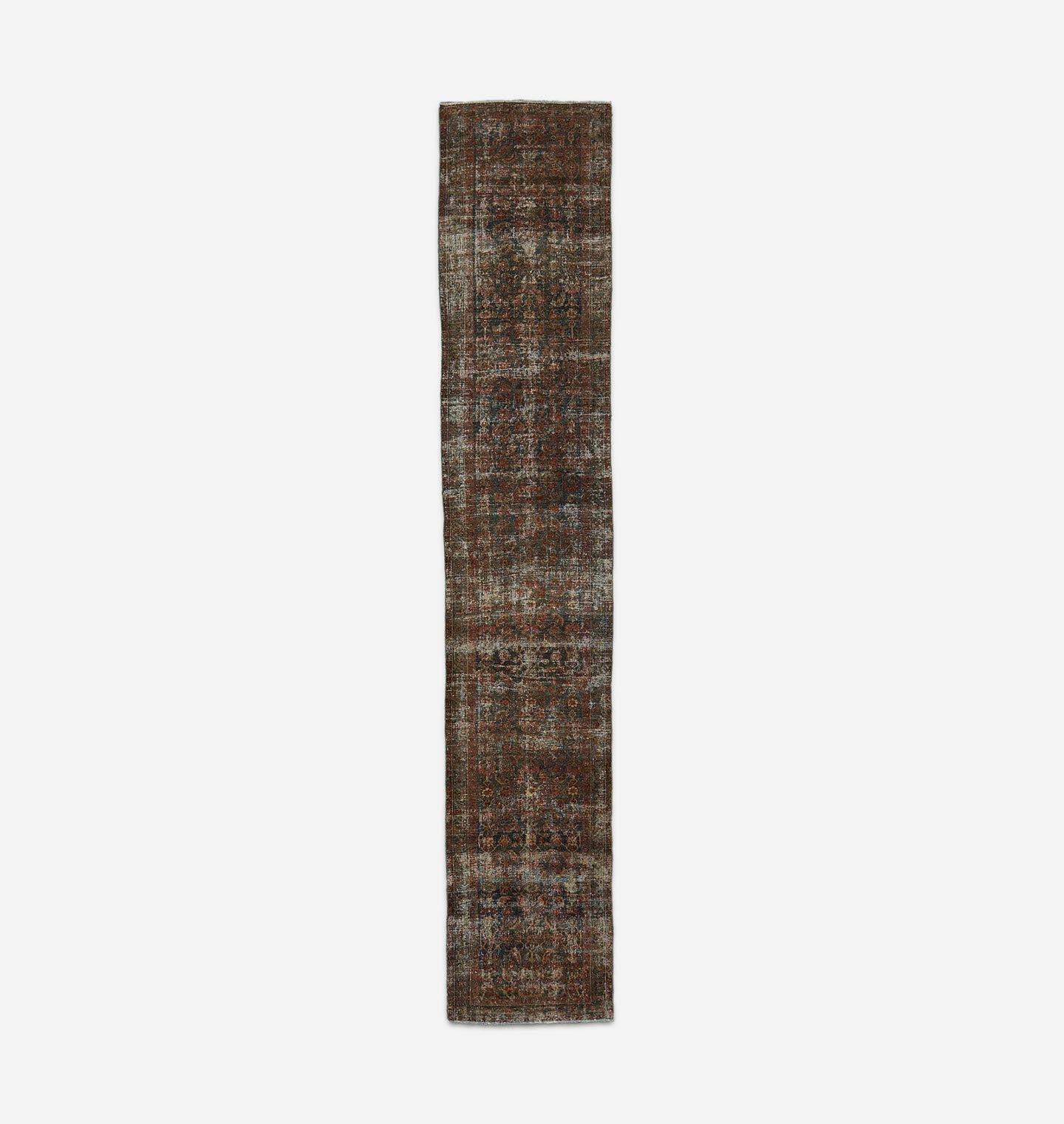 Amber Interiors - Vintage Hand Knotted Malayer Rug 3'0" x 16'2"