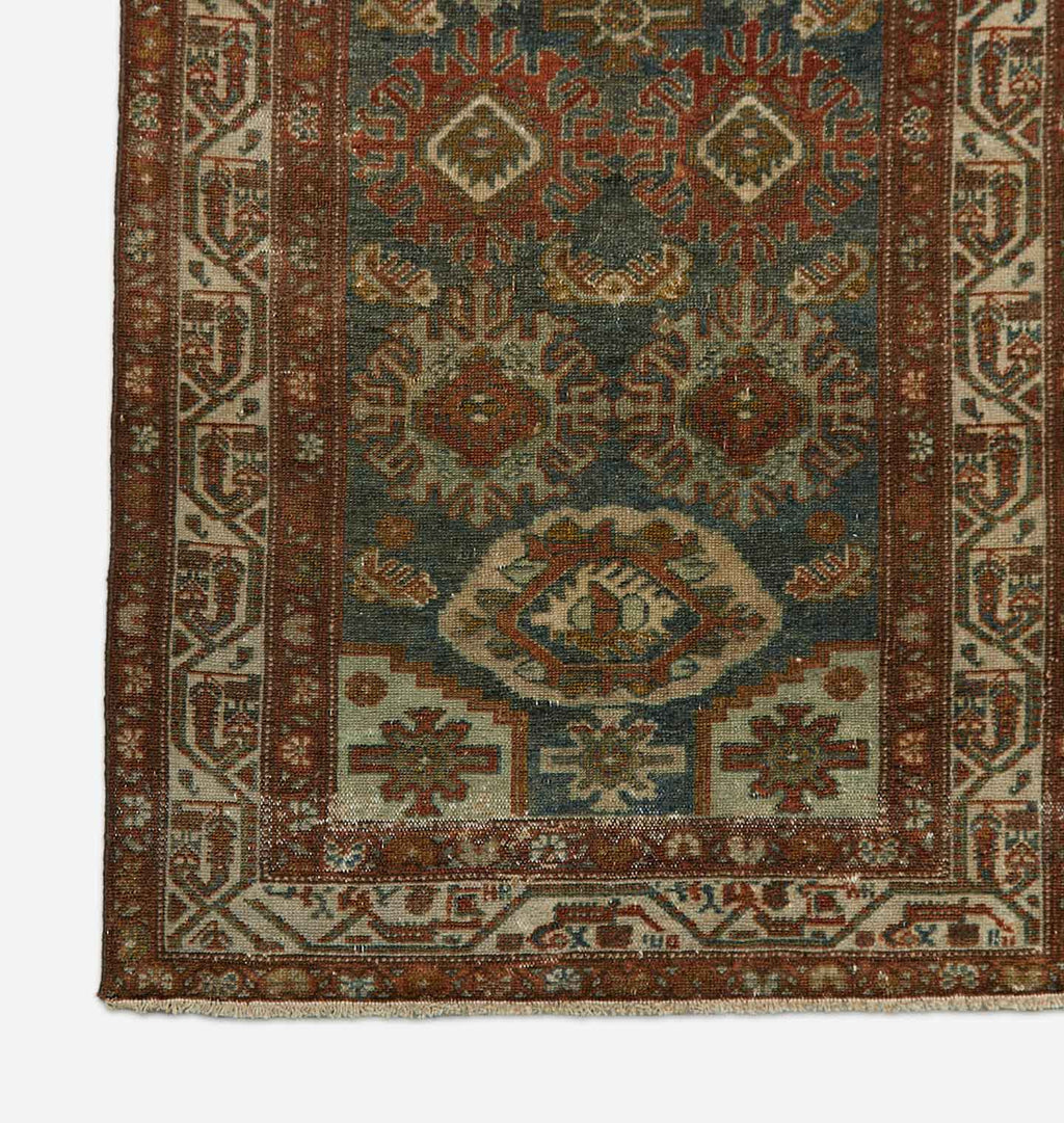 Amber Interiors - Vintage Hand Knotted Malayer Rug 2'10" x 16'3"