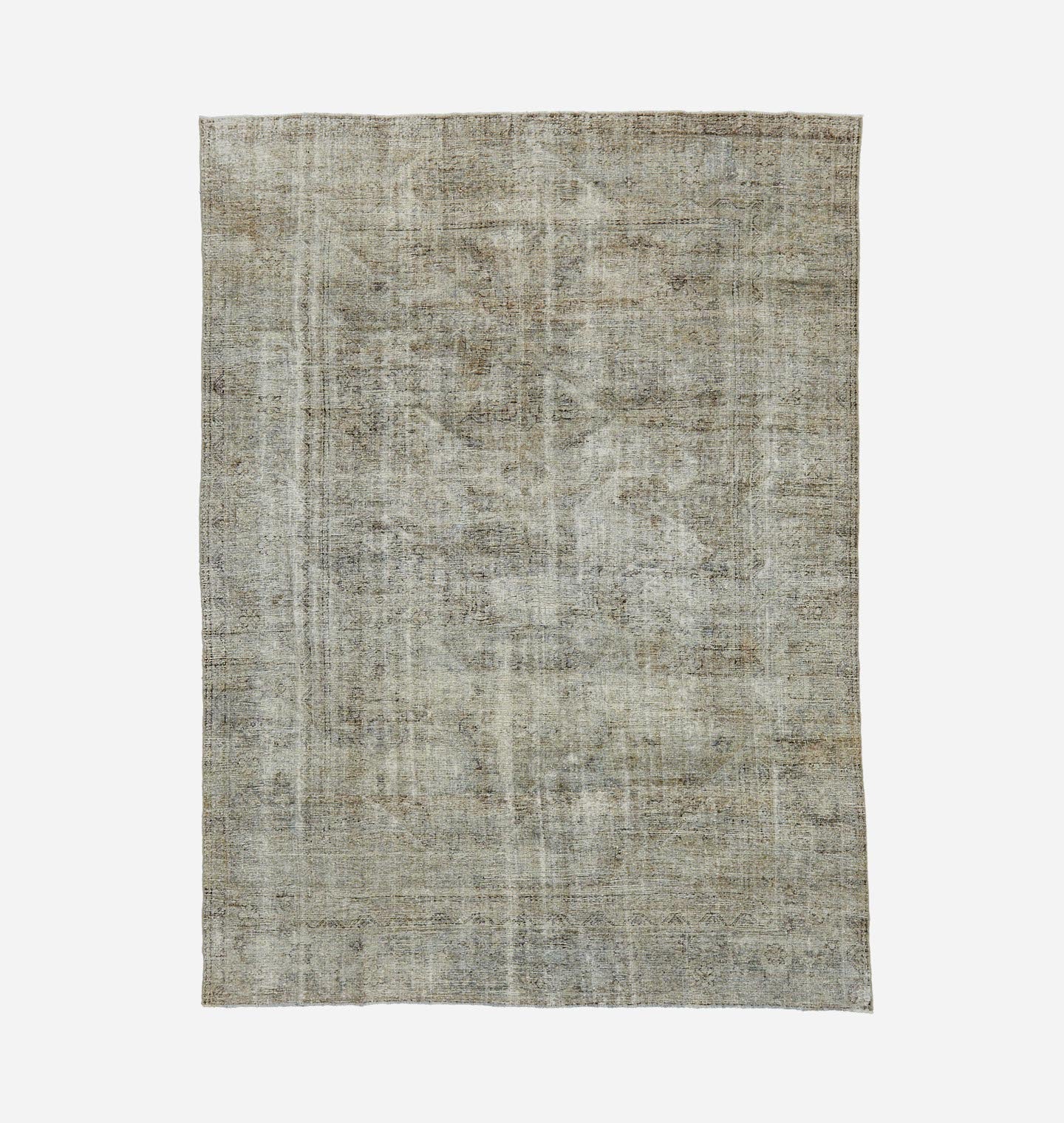 Amber Interiors - Vintage Hand Knotted Mahal Rug 9'8" x 13'2"
