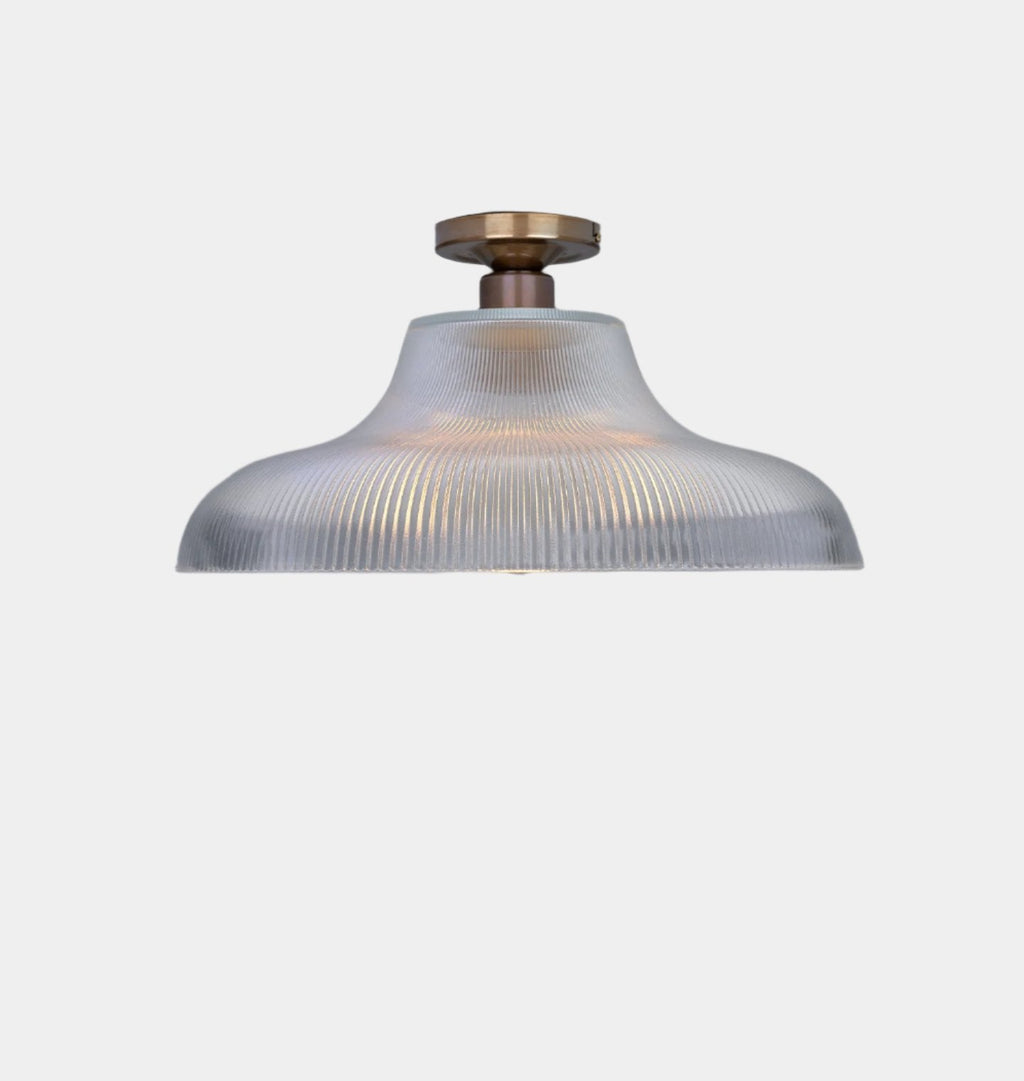 Amber Interiors - Mono Holophane Flush Mount