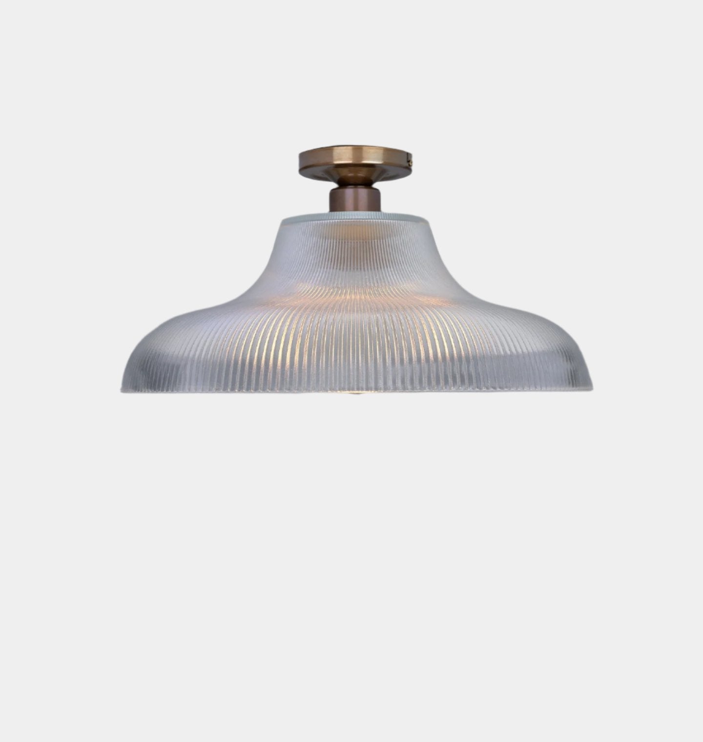 Amber Interiors - Mono Holophane Flush Mount