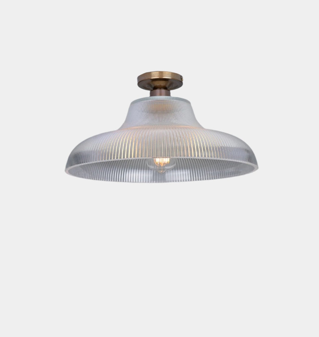 Amber Interiors - Mono Holophane Flush Mount
