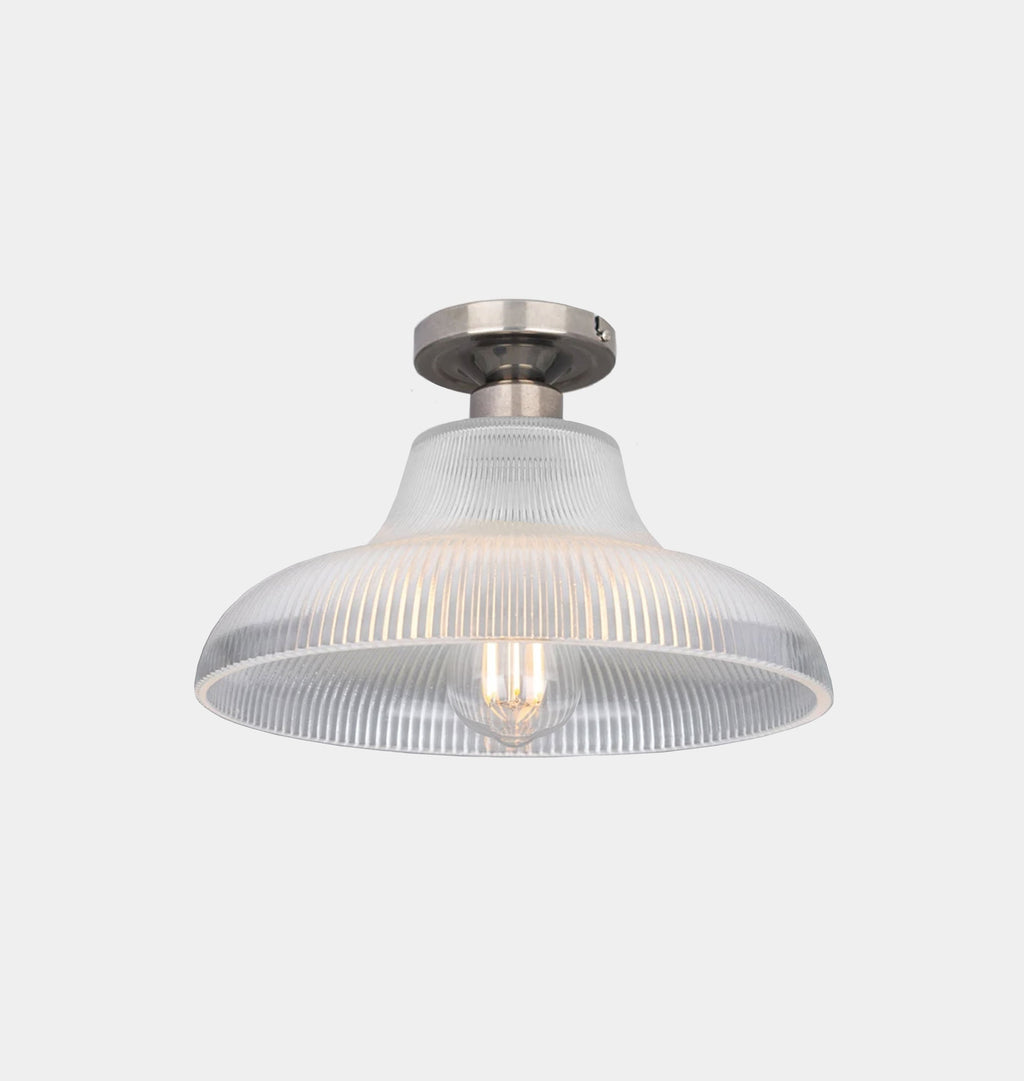 Amber Interiors - Mono Holophane Flush Mount
