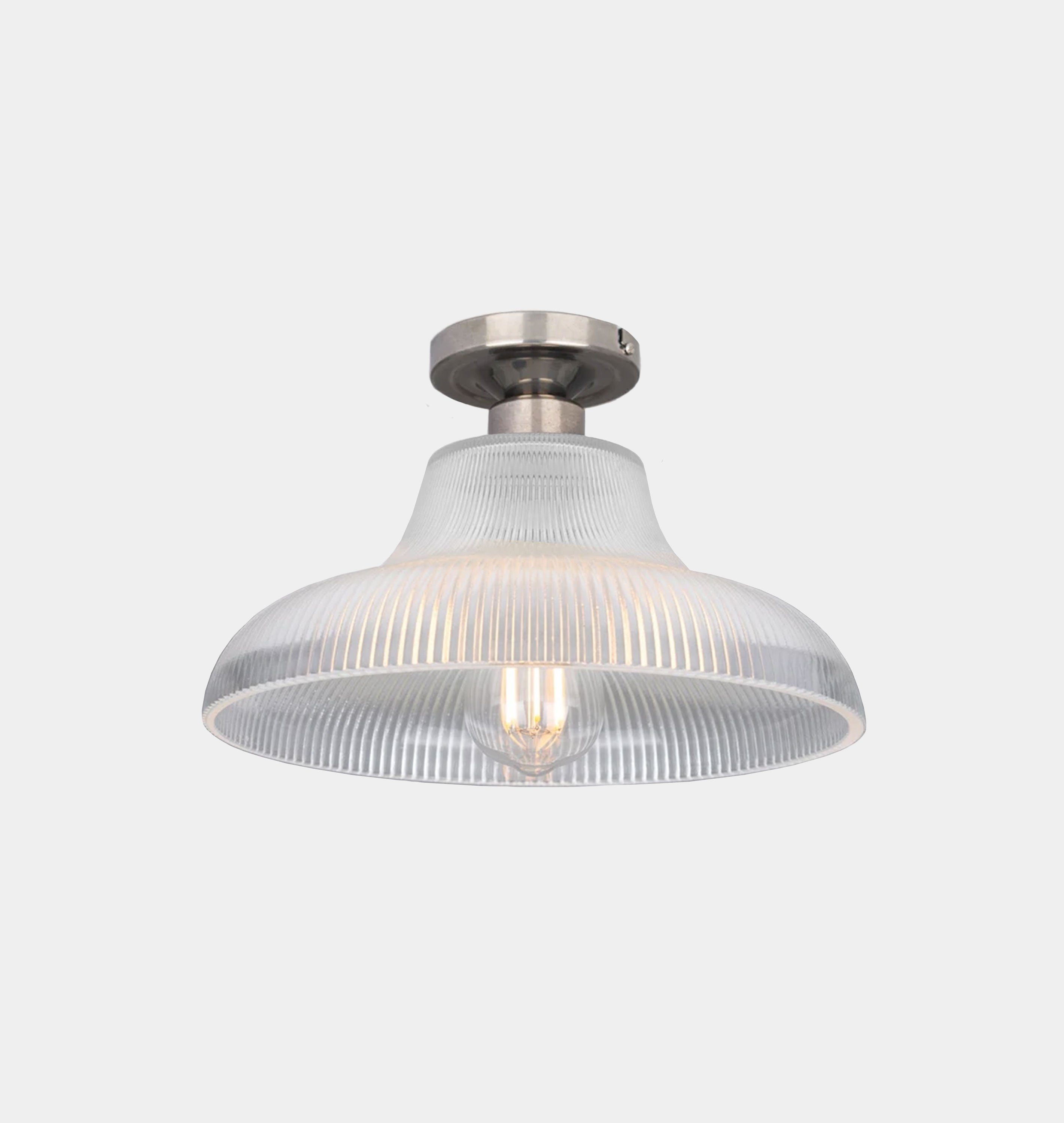 Amber Interiors - Mono Holophane Flush Mount