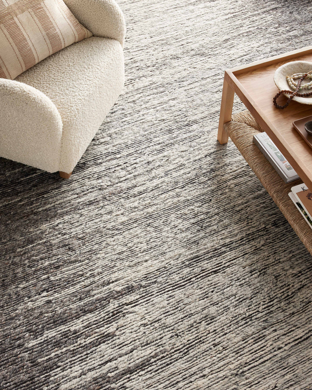 Amber Interiors - Mulholland MUL - 01 Bark / Natural Area Rug