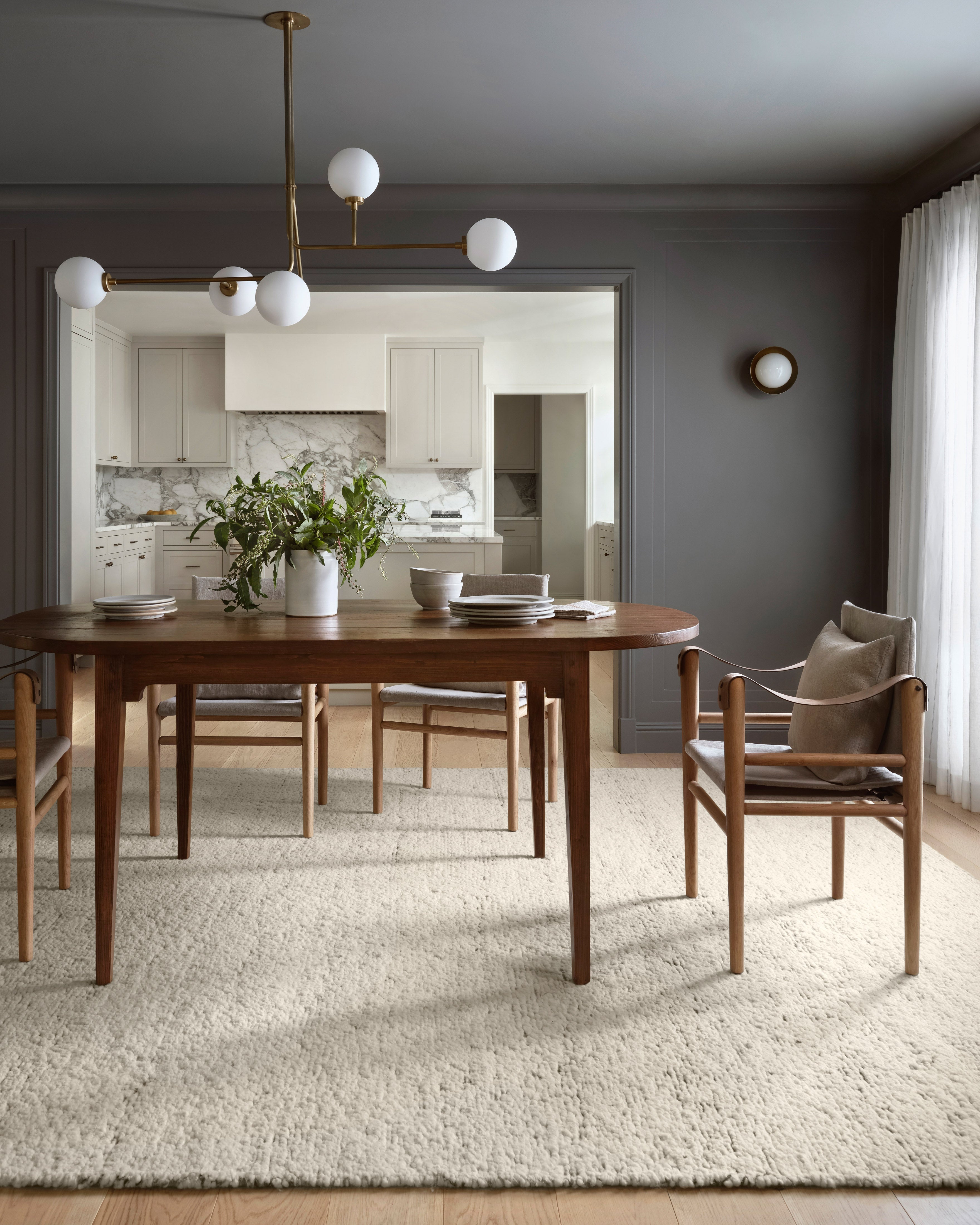 Amber Interiors - Mulholland MUL - 02 Silver / Natural Area Rug