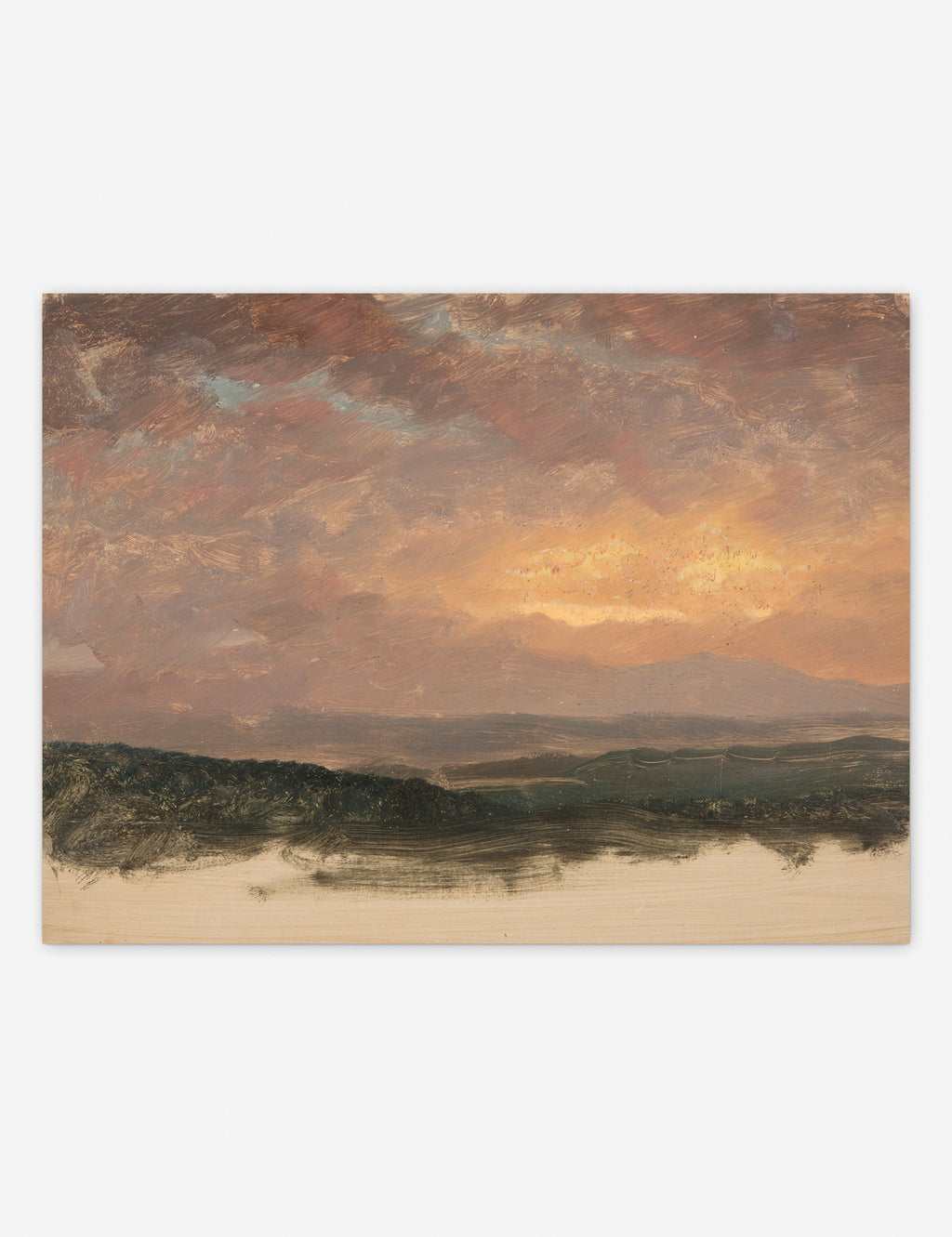 Lulu and Georgia - Sunset over the Catskills Print
