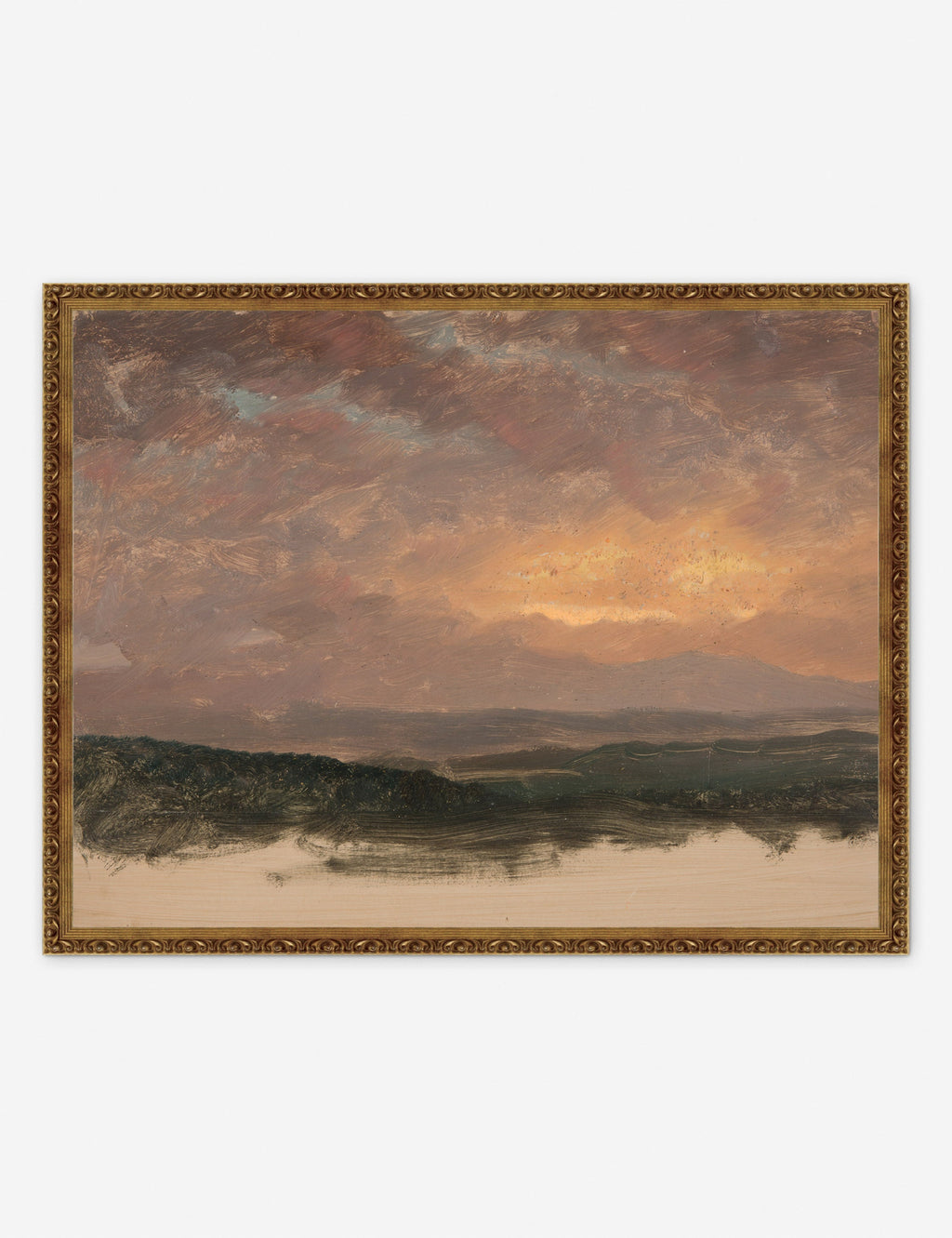 Lulu and Georgia - Sunset over the Catskills Print