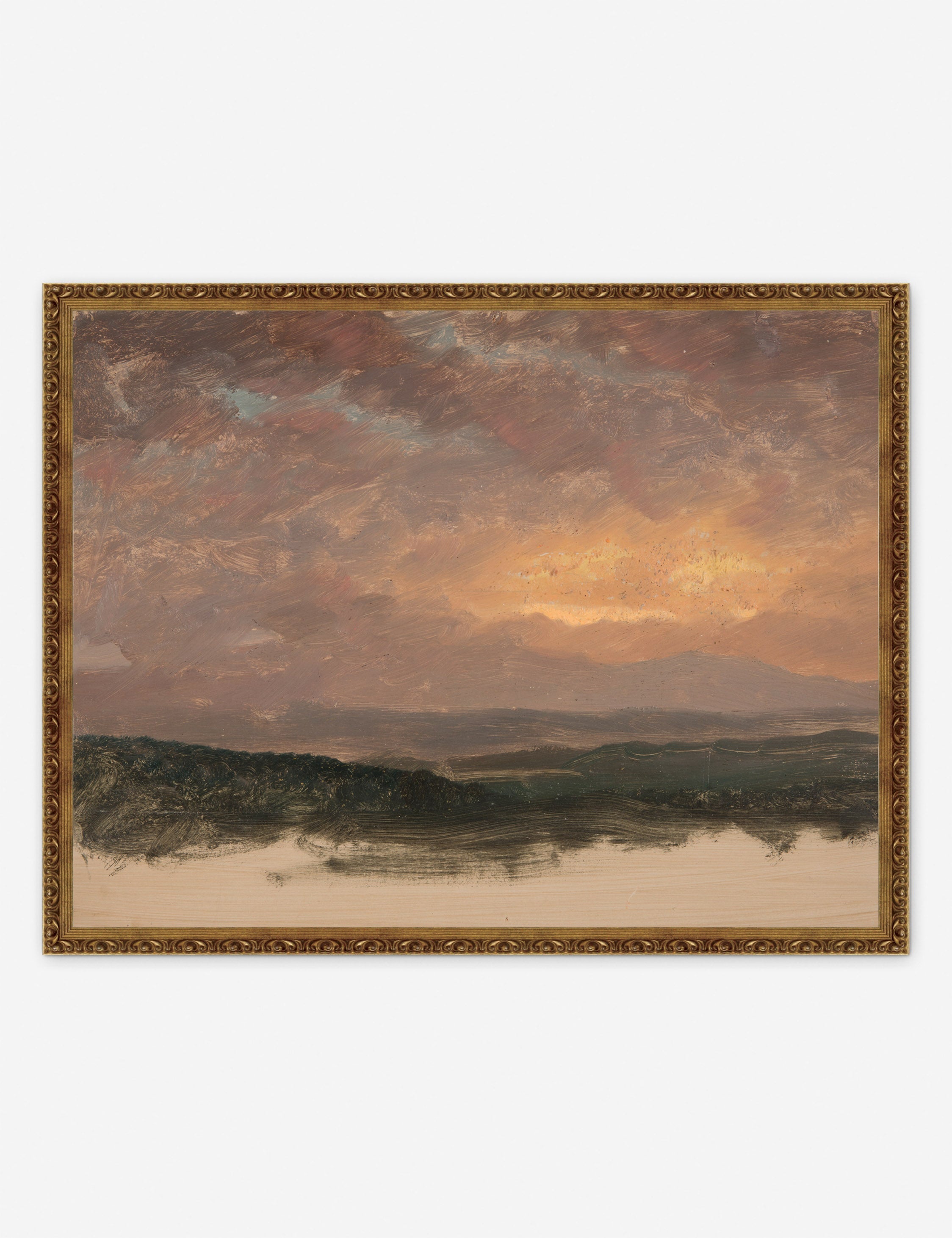 Lulu and Georgia - Sunset over the Catskills Print