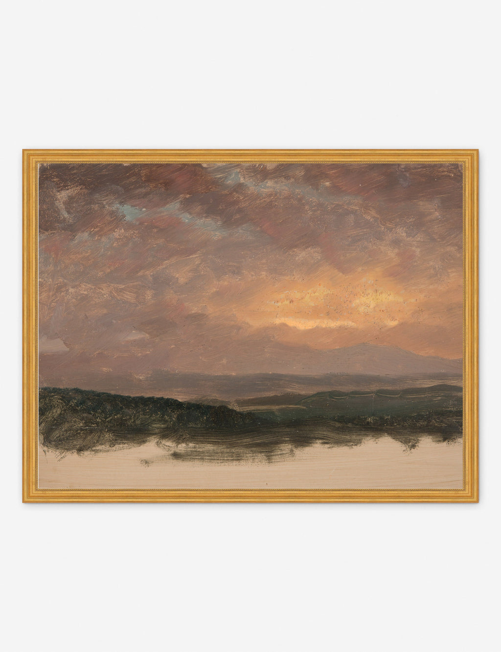 Lulu and Georgia - Sunset over the Catskills Print