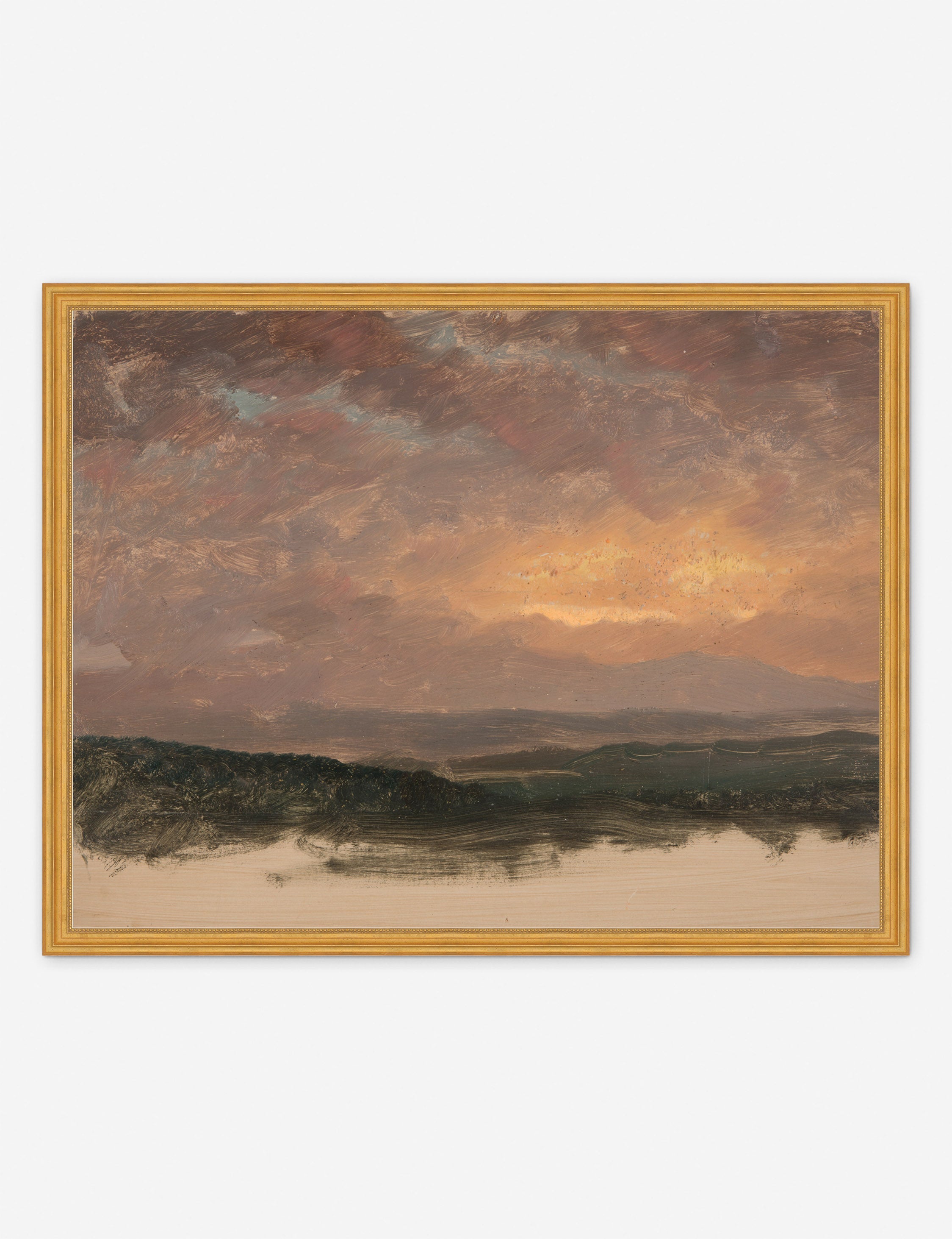 Lulu and Georgia - Sunset over the Catskills Print