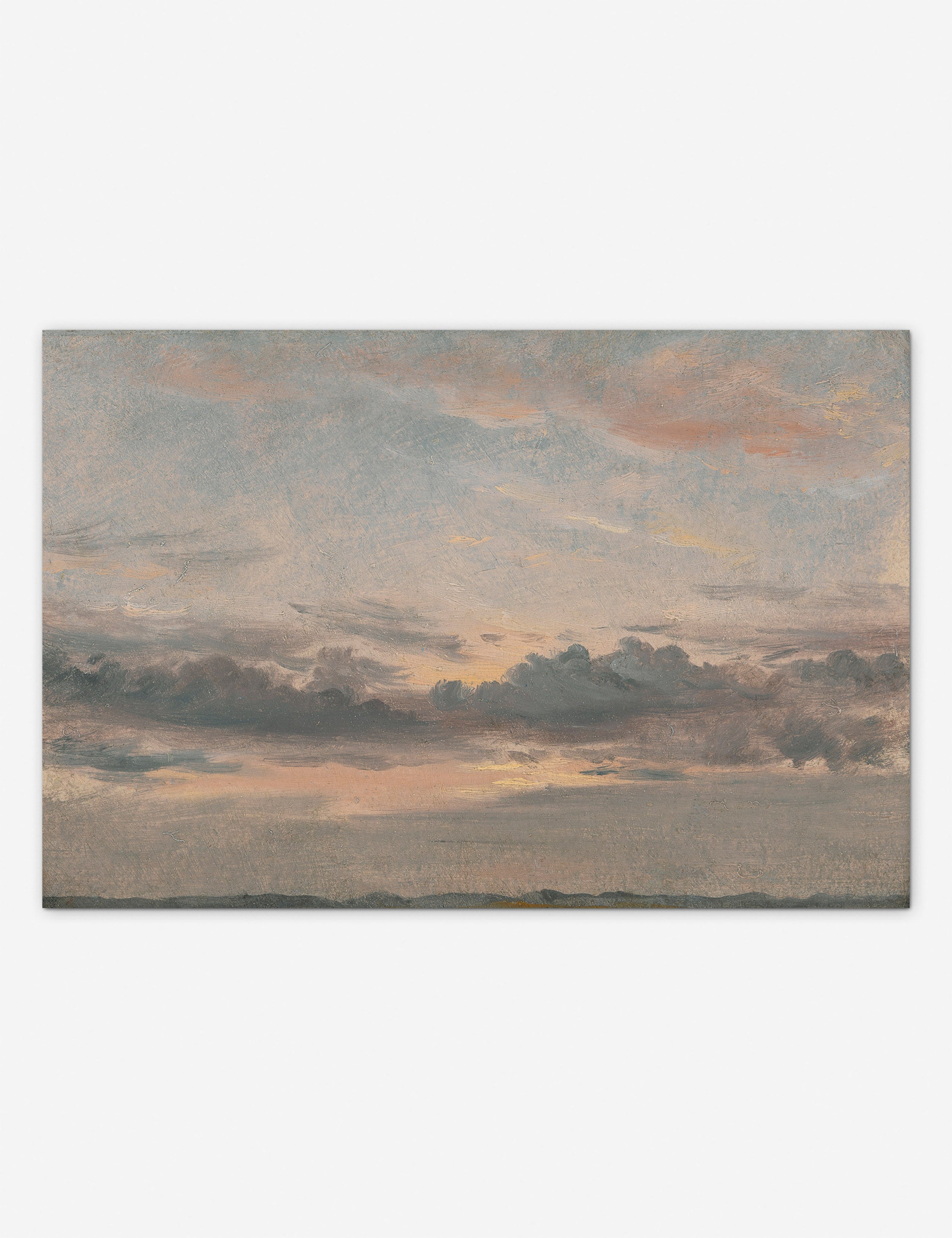 Lulu and Georgia - Yale, A Cloud Study, Sunset Print