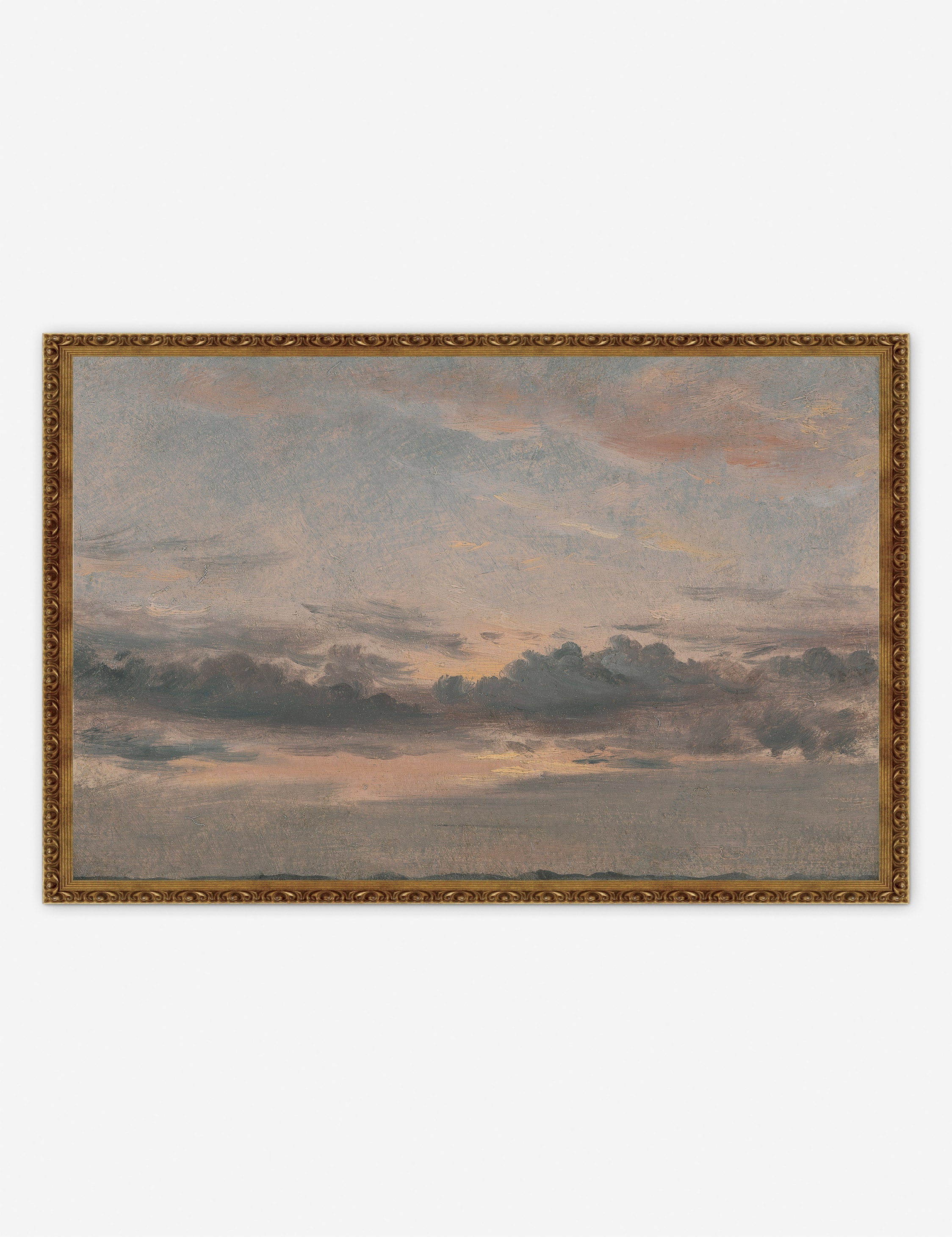 Lulu and Georgia - Yale, A Cloud Study, Sunset Print