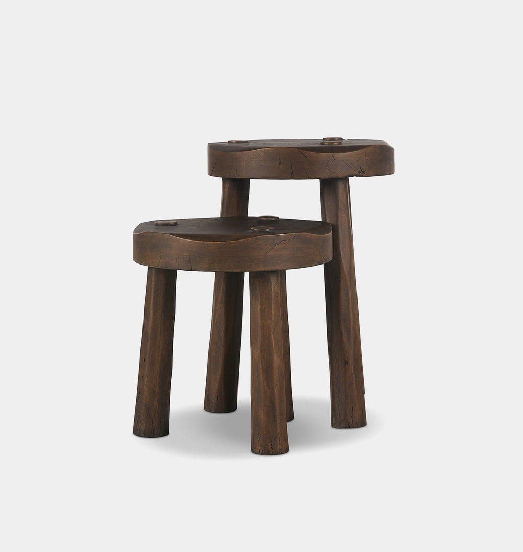 Amber Interiors - Maha Accent Stool S/2