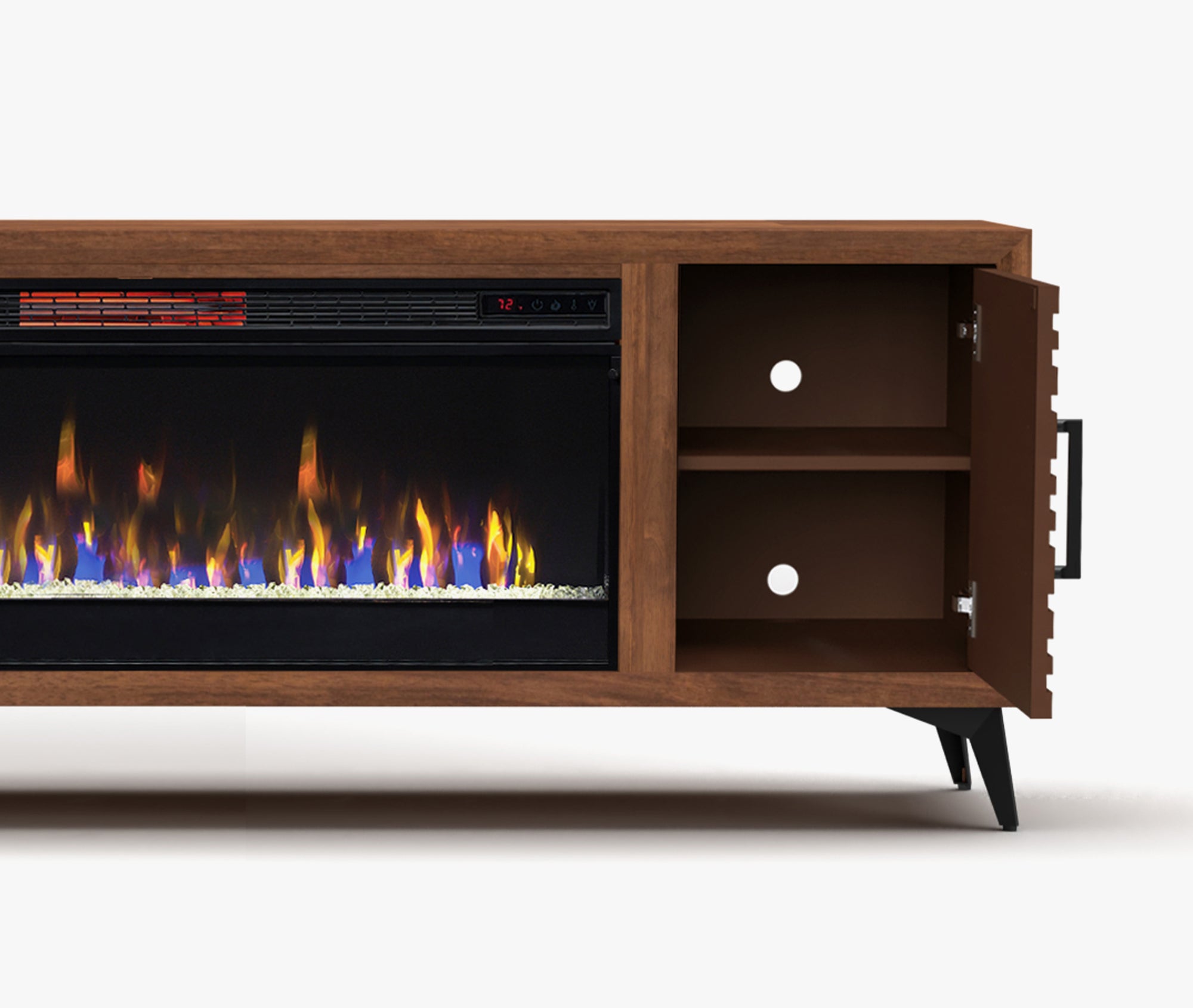 Real Cozy - 78" Malibu Fireplace TV Stand