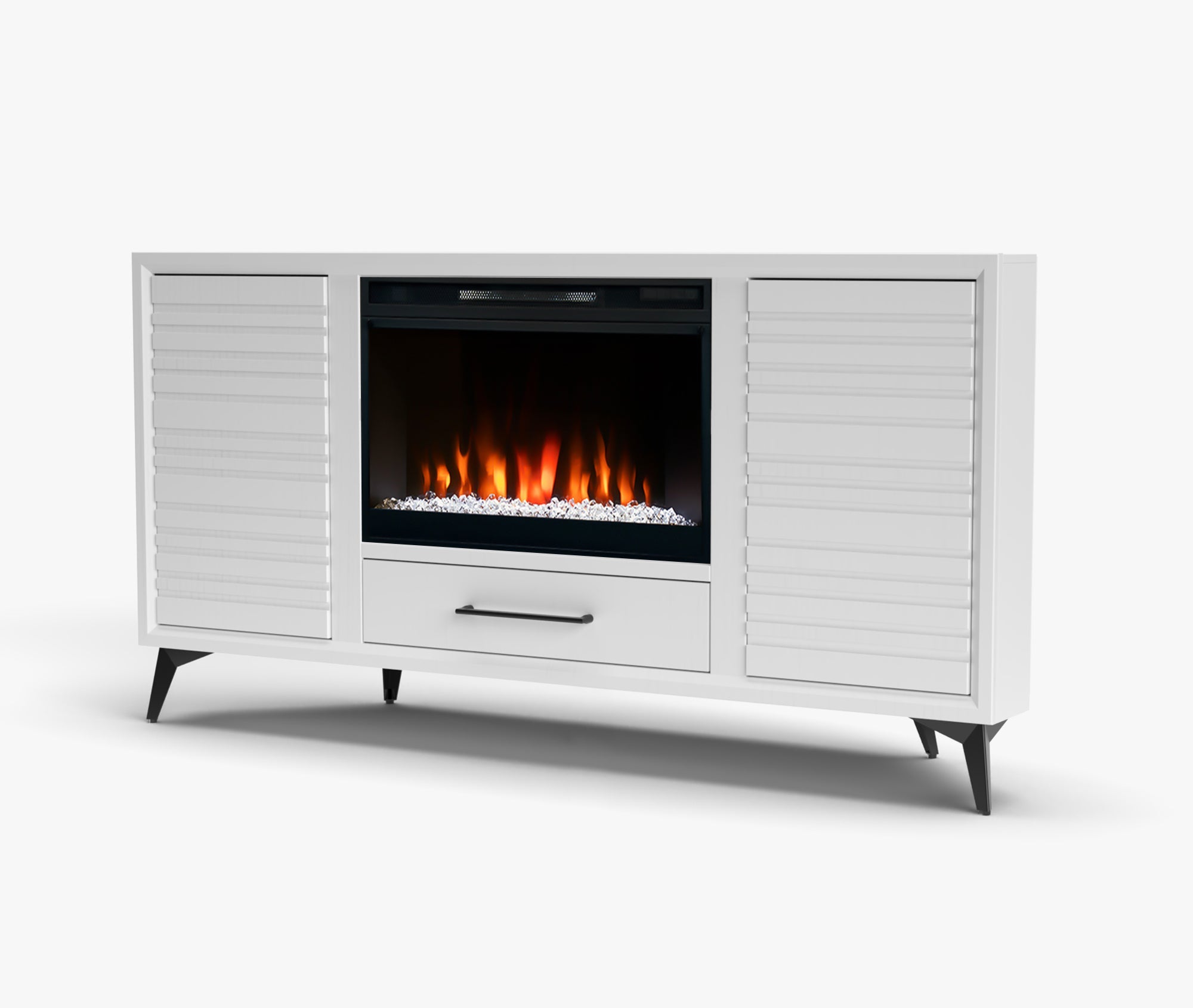 Real Cozy - 64" Malibu Corner Fireplace TV Stand