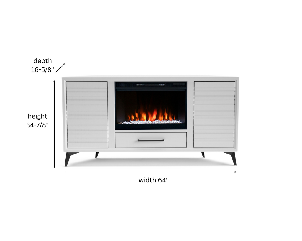Real Cozy - 64" Malibu Corner Fireplace TV Stand
