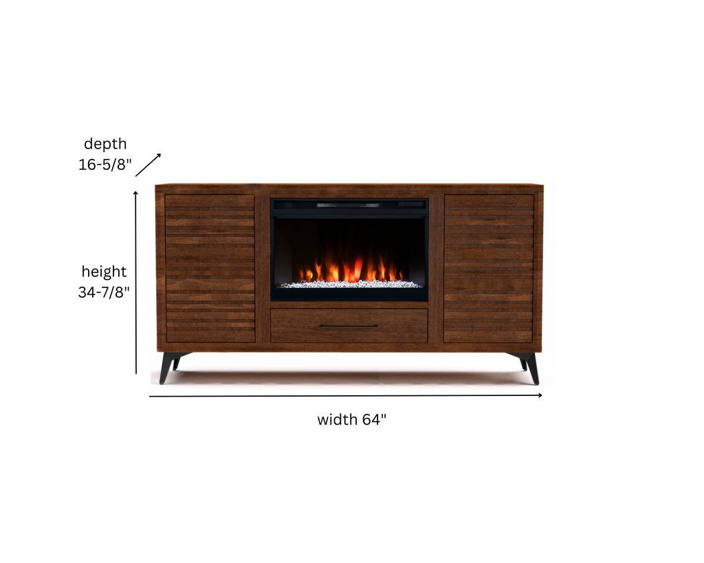 Real Cozy - 64" Malibu Fireplace TV Stand
