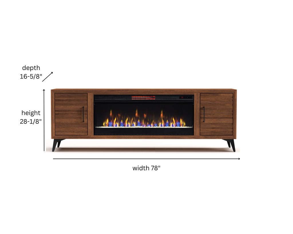 Real Cozy - 78" Malibu Fireplace TV Stand