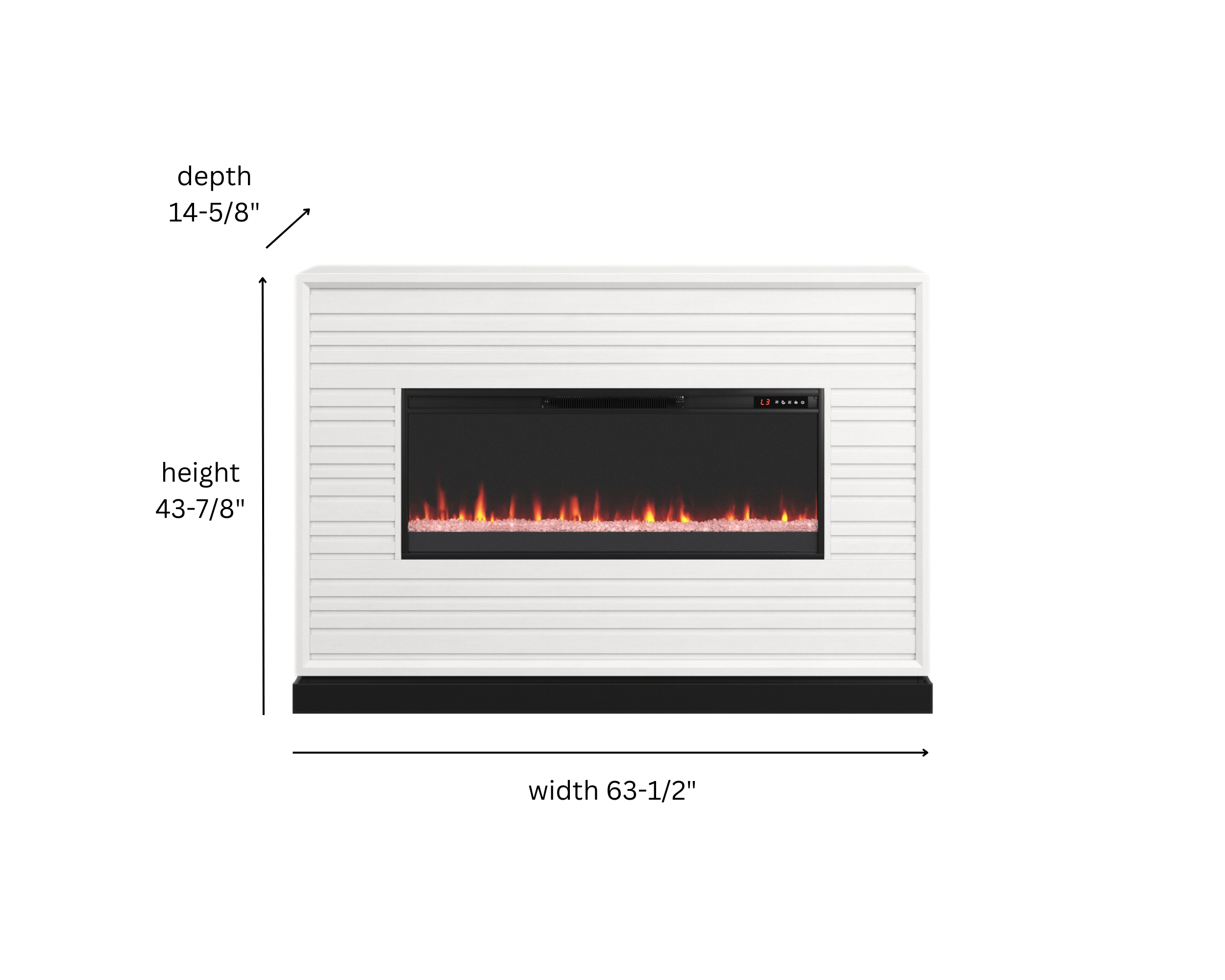 Real Cozy - 64" Malibu Fireplace Mantel