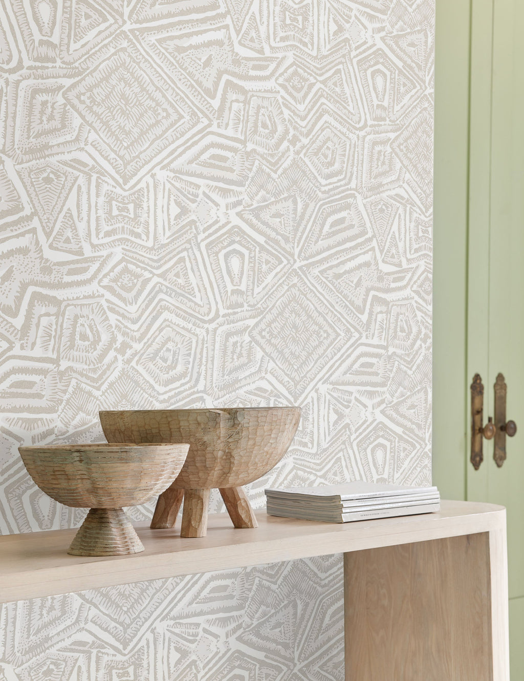Lulu and Georgia - Malou Wallpaper by Malene Barnett