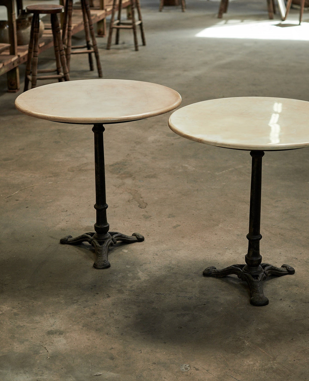 Olive Ateliers - Marble Bistro Table - Round Trio