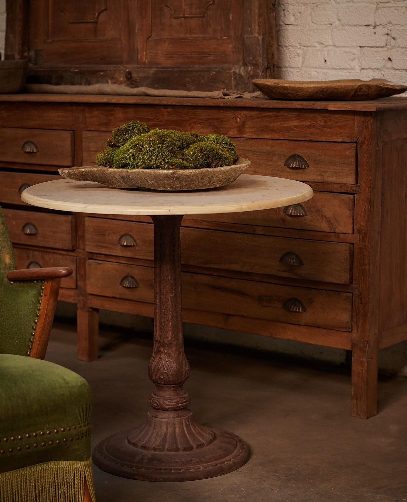 Olive Ateliers - Marble Bistro Table - Round Deco