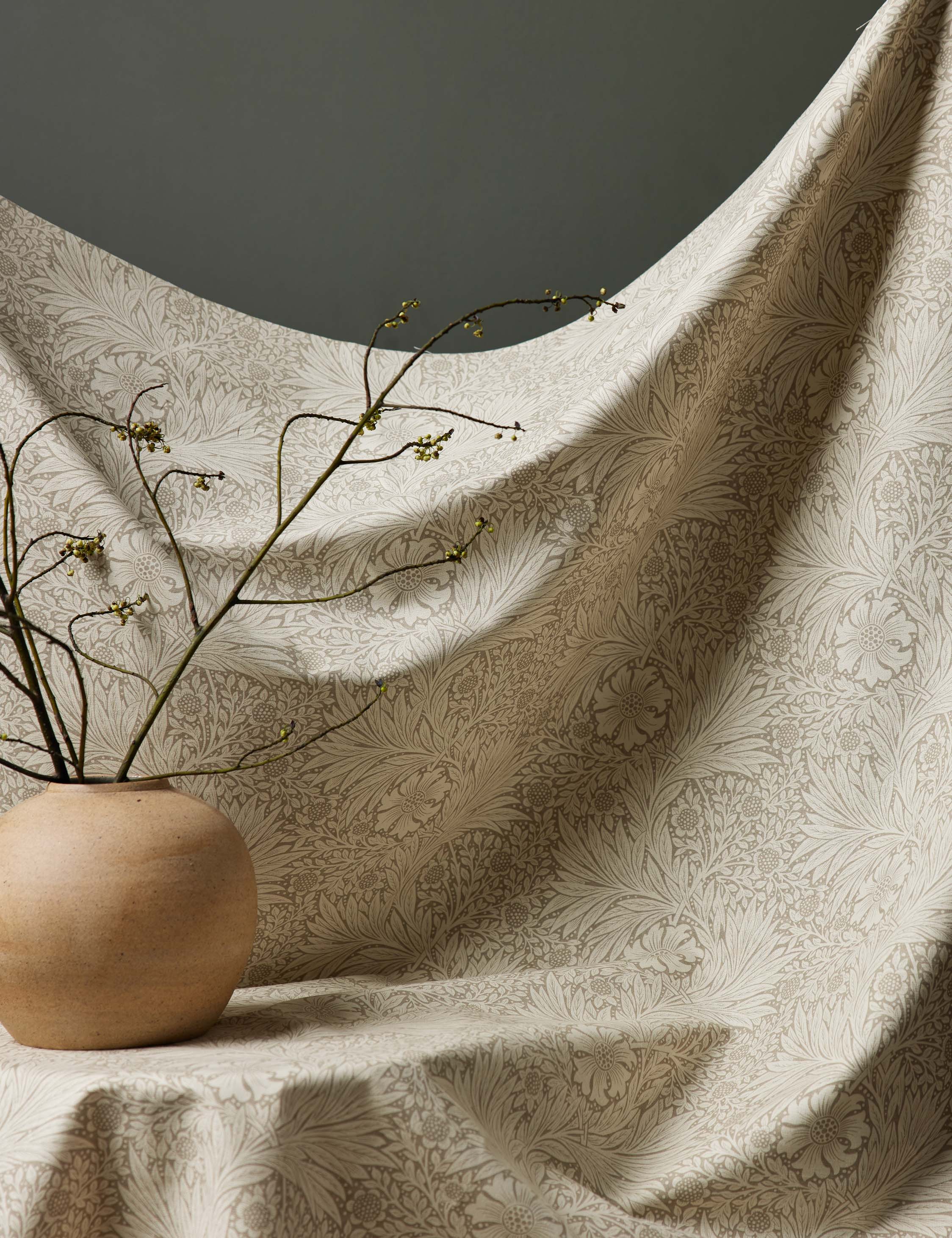 Lulu and Georgia - Marigold Linen Blend Fabric by Morris & Co.