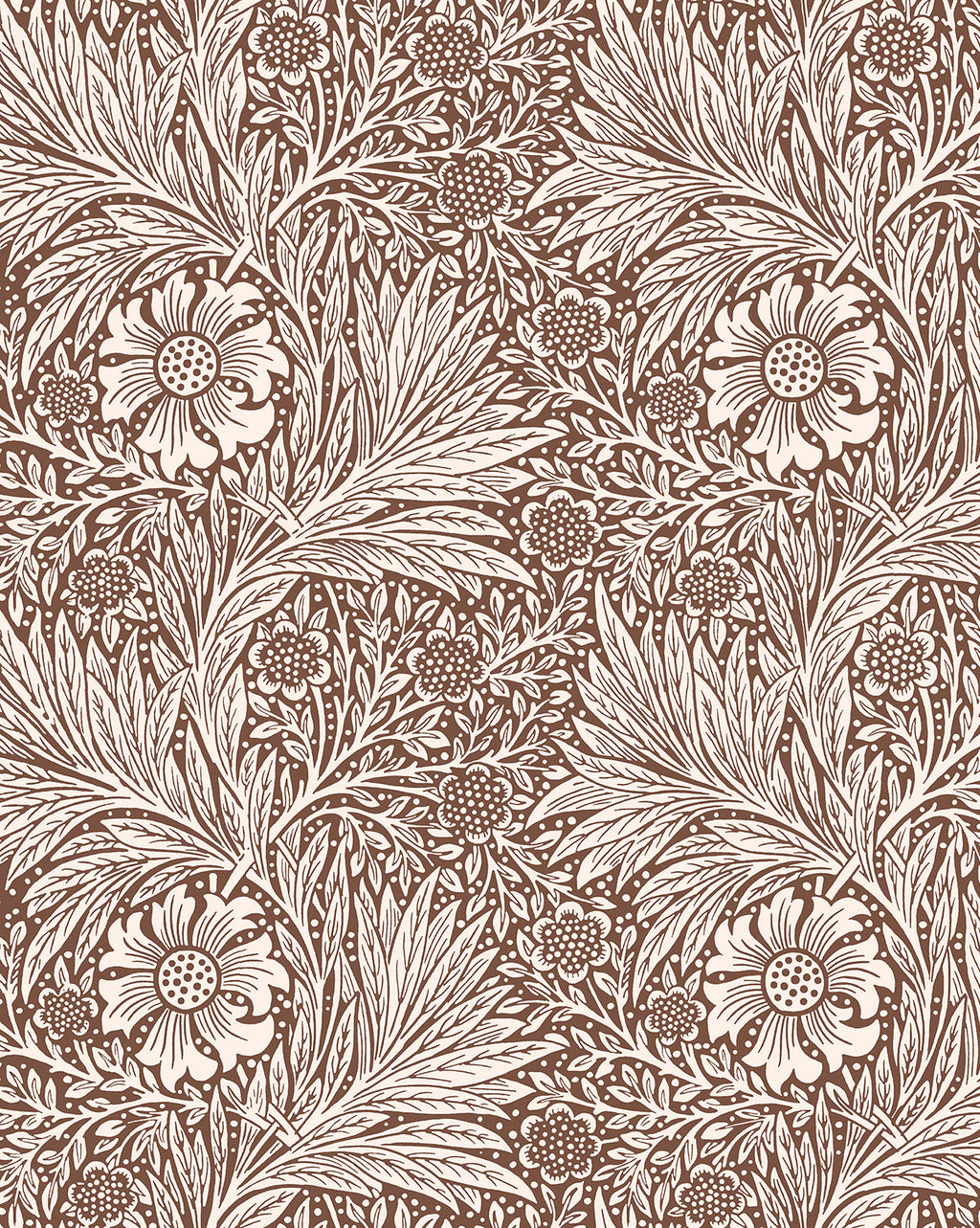 McGee & Co - Morris & Co. x McGee & Co. Marigold Umber Wallpaper